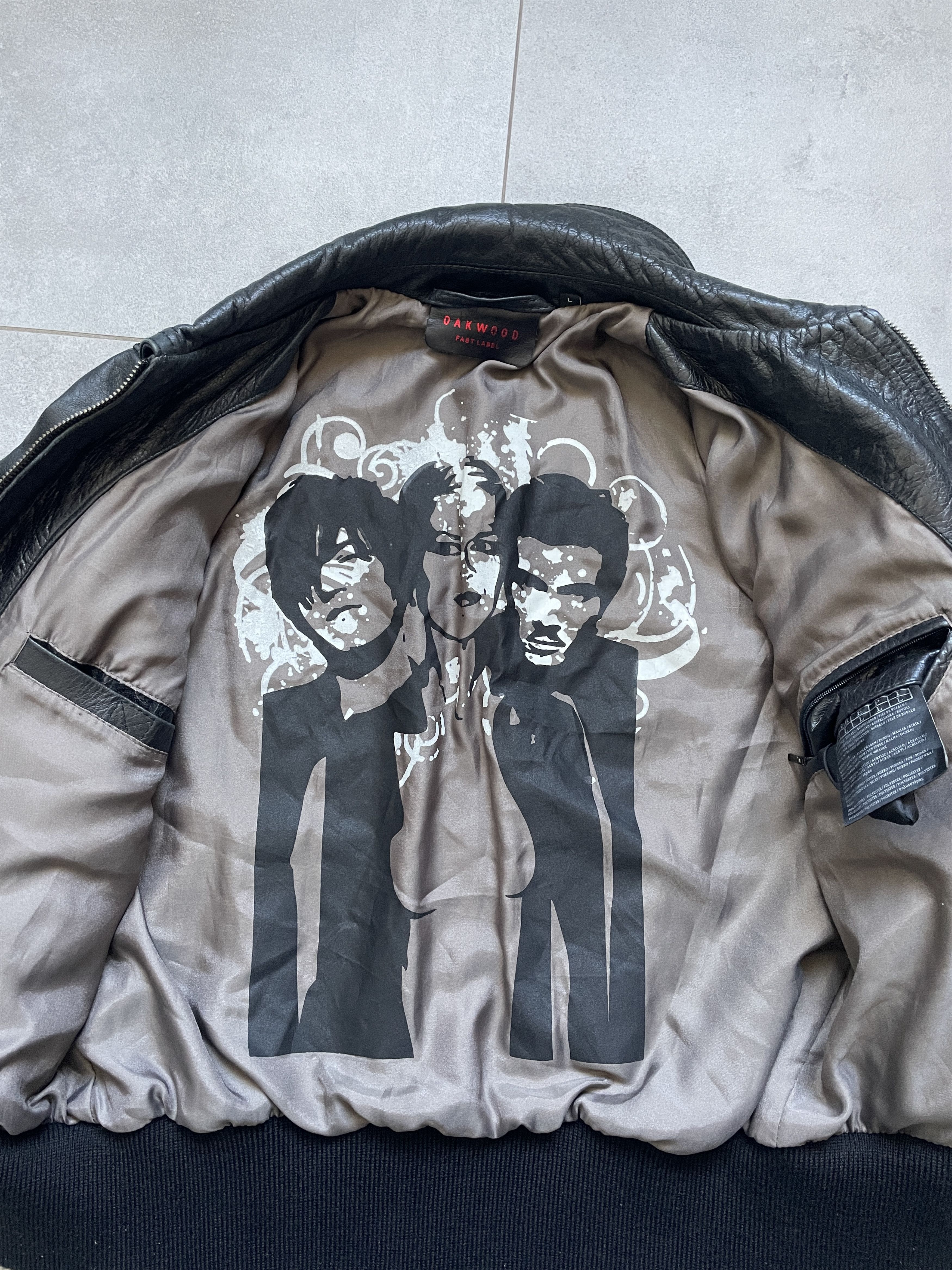 Japanese Brand Y2K JAPAN STYLE BLACK LEATHER FLIGHT BOMBER JACKET Size L / US 10 / IT 46 - 3 Thumbnail