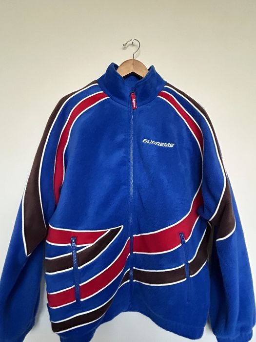 Supreme Supreme Racing Fleece Jacket “Blue” | Grailed