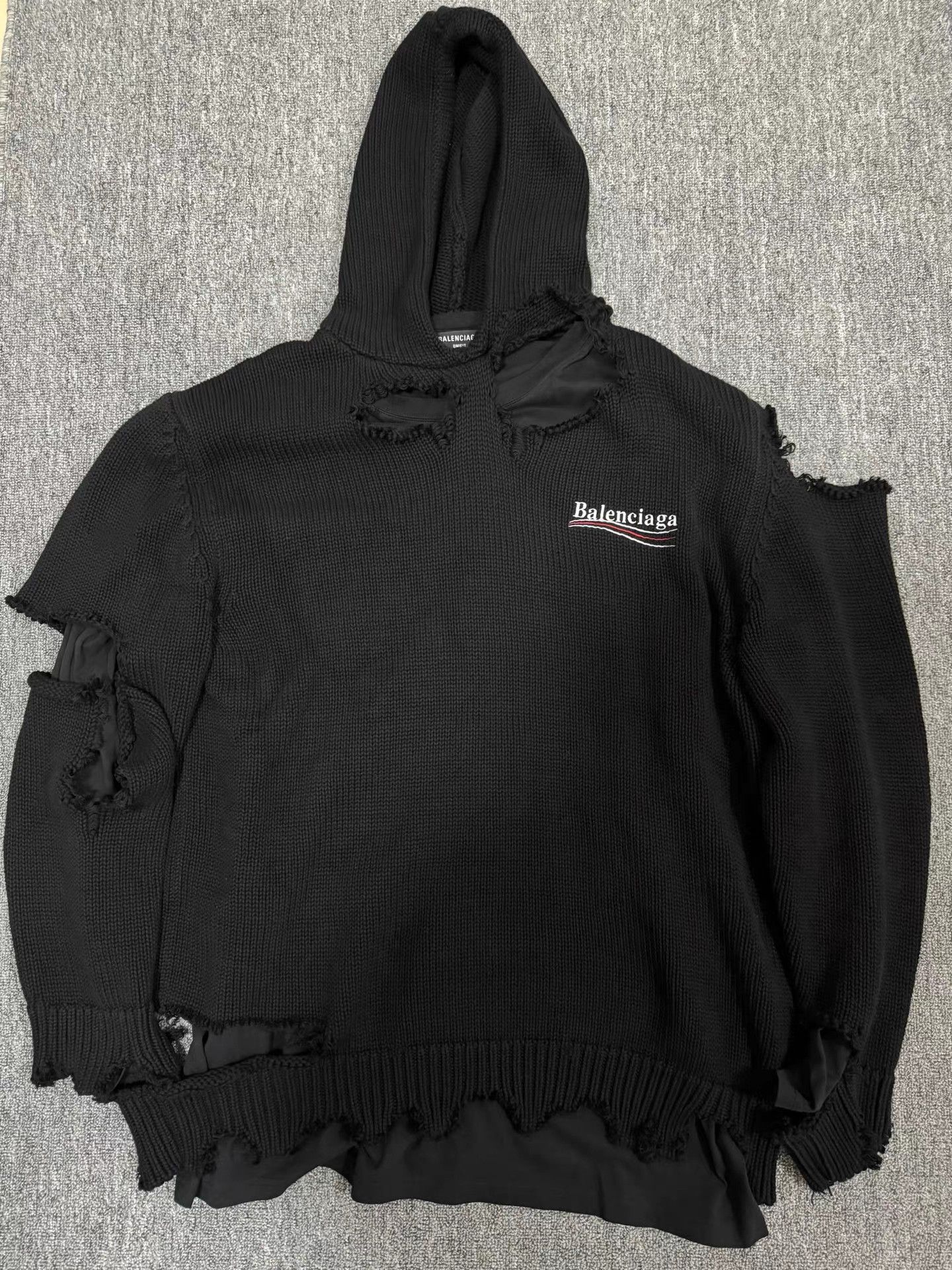 Balenciaga Balenciaga knit hoodie Size US M / EU 48-50 / 2 - 1 Thumbnail