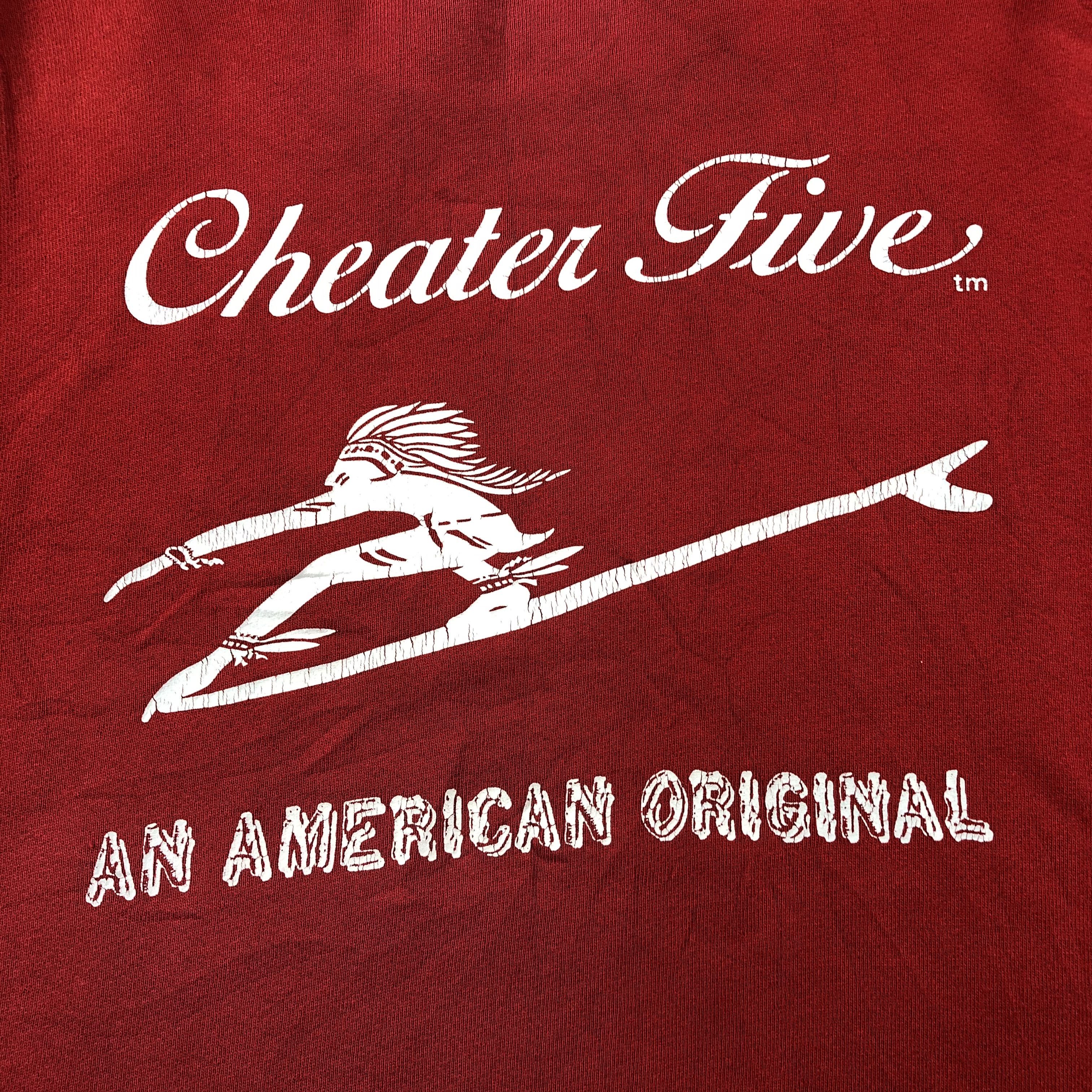 Fruit Of The Loom Vintage 90s Cheater Five Sweatshirt Red Jumper F188 Size US M / EU 48-50 / 2 - 3 Thumbnail