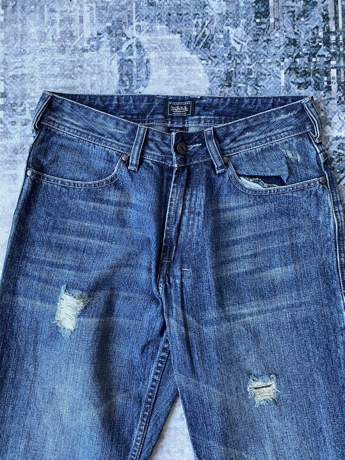 Japanese Brand × Vintage × Von Dutch Vintage Von Dutch Distressed Jeans Size US 28 / EU 44 - 3 Thumbnail