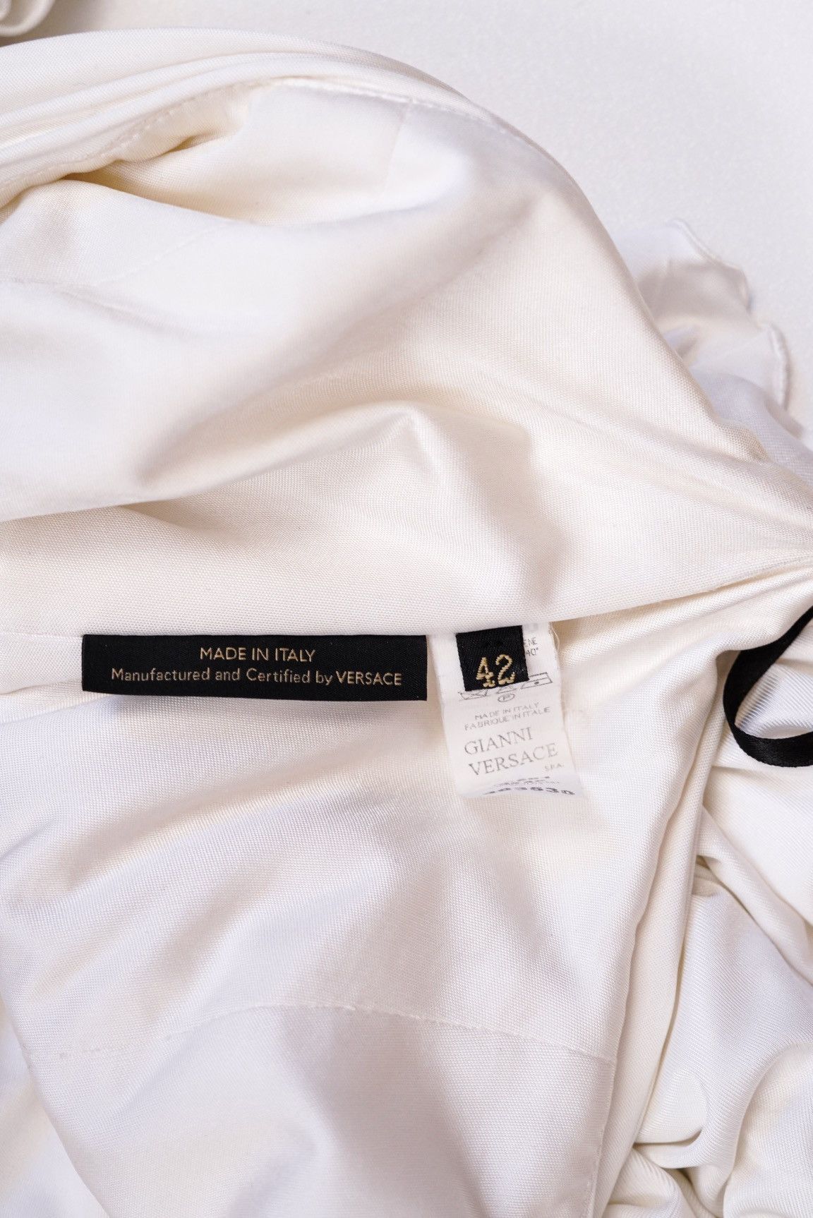 Versace Versace White Asymmetric Two-Piece Set Size M / US 6-8 / IT 42-44 - 7 Thumbnail