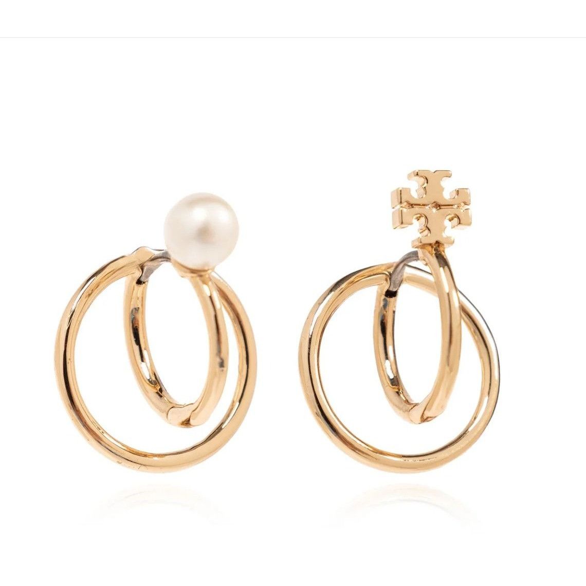 Tory Burch Authentic tory burch mismatched logo and pearl earrings Size ONE SIZE - 2 Thumbnail