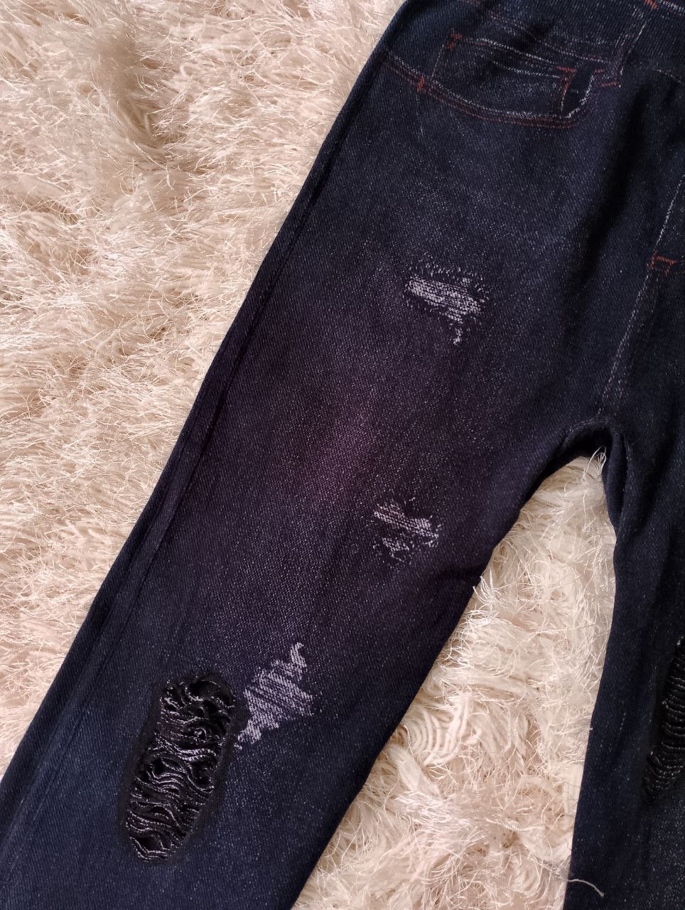 If Six Was Nine DENIM JEANS Draw Ripped Style Stretch Leggings Size 26" / US 2 / IT 38 - 7 Thumbnail