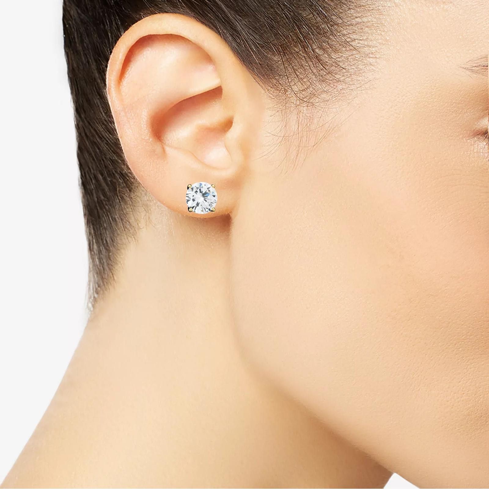 Giani Bernini Giani Bernini Cubic Zirconia Stud Earrings – Sterling Silver Size ONE SIZE - 3 Thumbnail