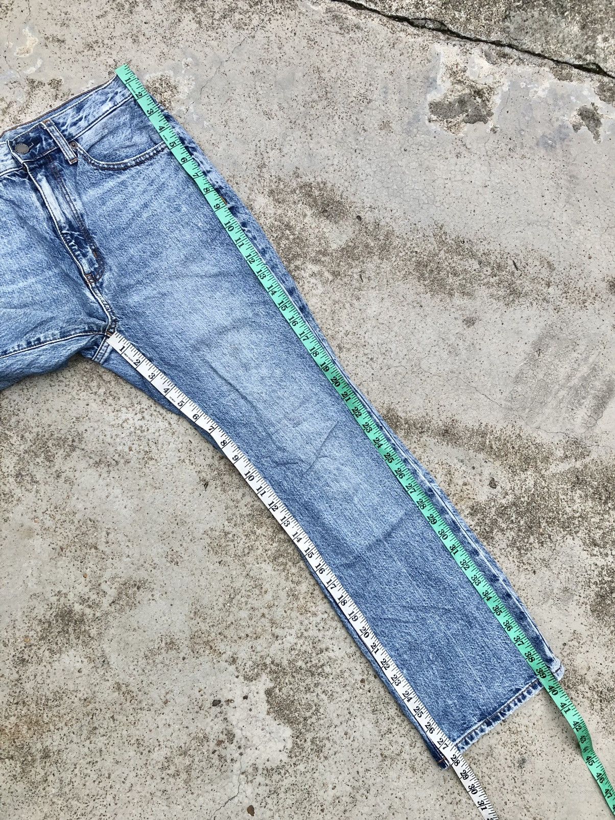 GU FLARED⚡️⚡️GU LITE BLUE DENIM Size US 29 - 9 Thumbnail