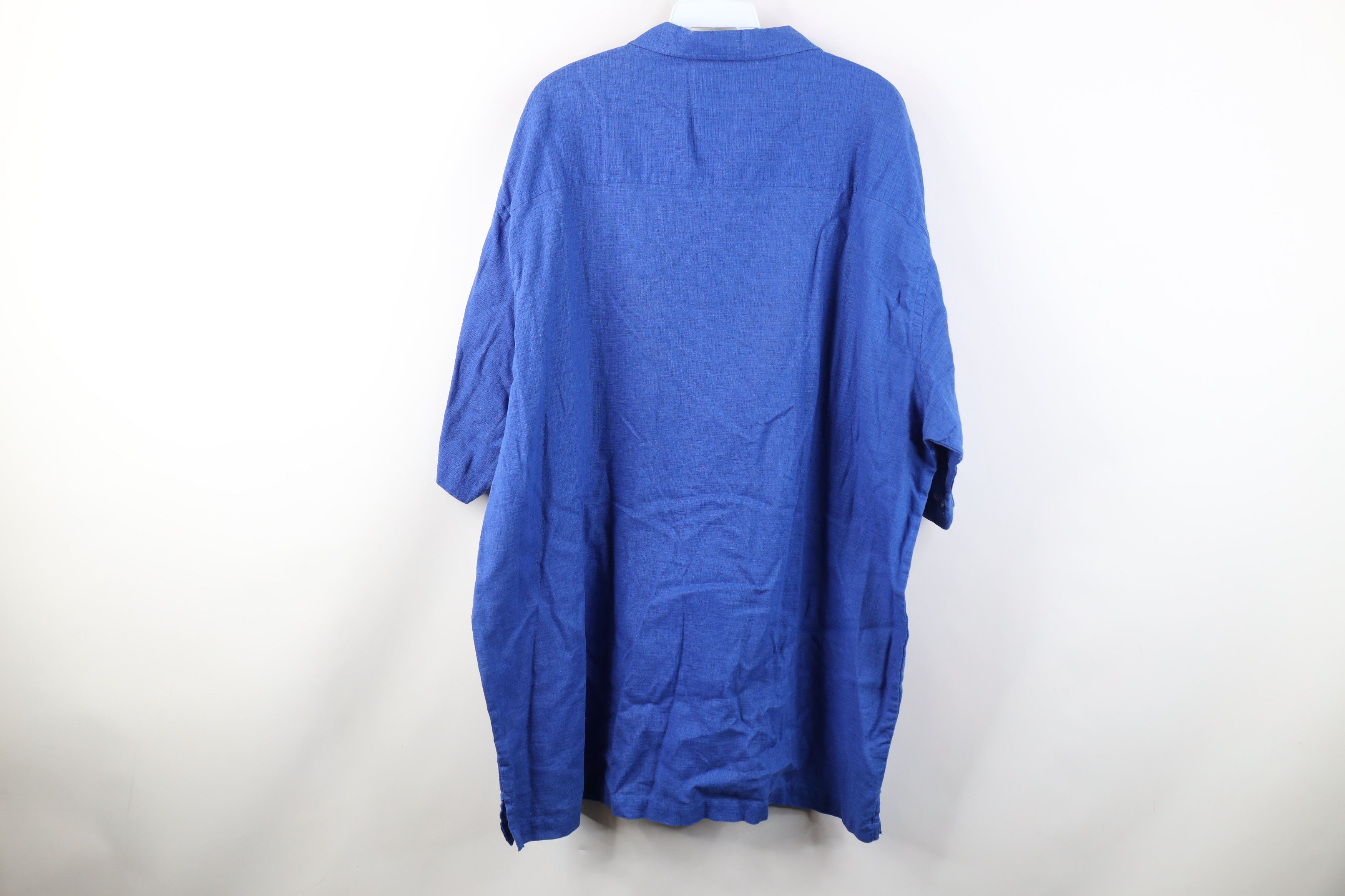 Karl Kani Vintage 90s Y2K Karl Kani Linen Short Sleeve Button Shirt Size US XXL / EU 58 / 5 - 10 Thumbnail