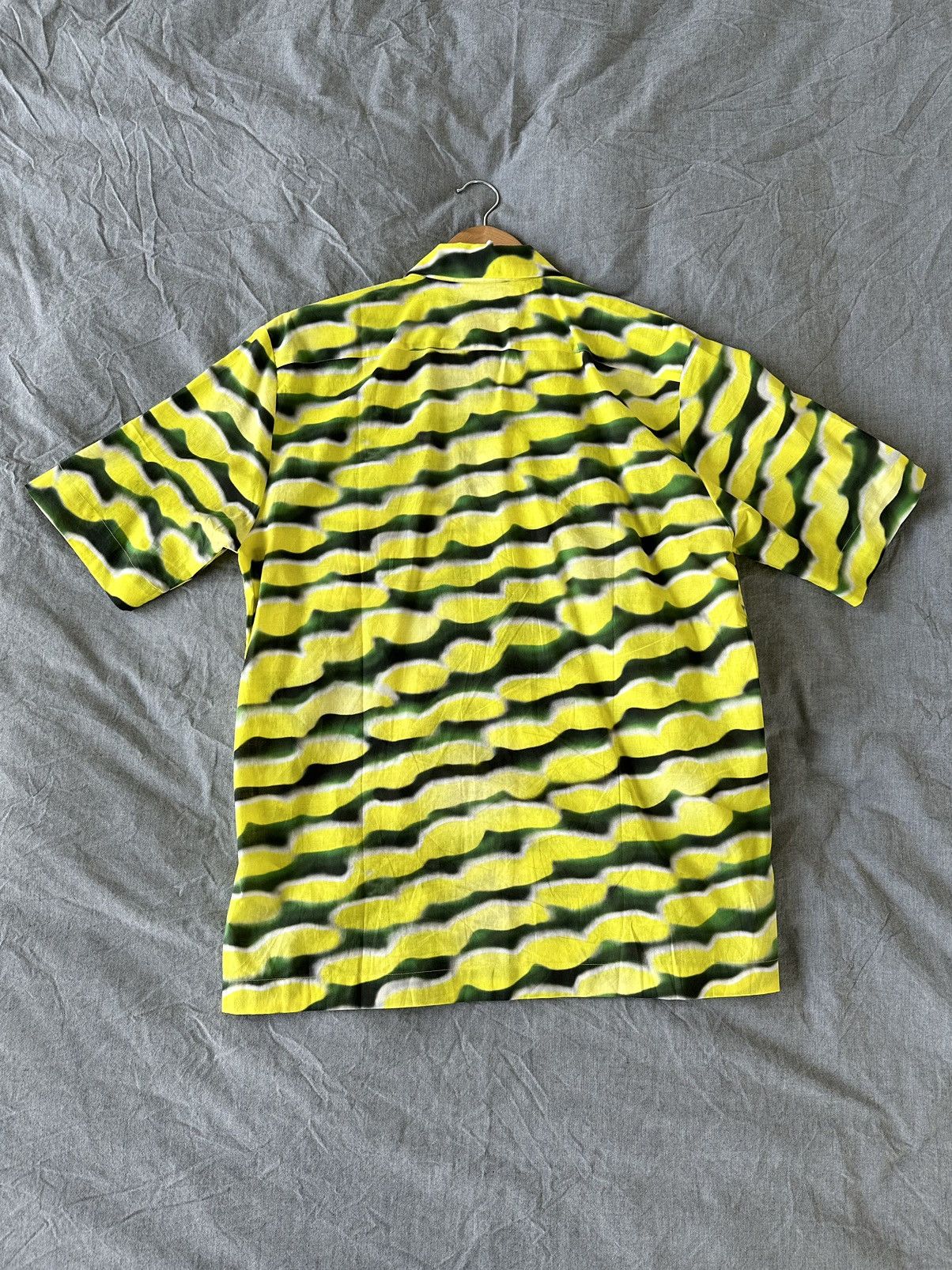 Dries Van Noten Dries Yellow Len Lye Edition Camillo Short Sleeve Shirt Size US M / EU 48-50 / 2 - 2 Thumbnail
