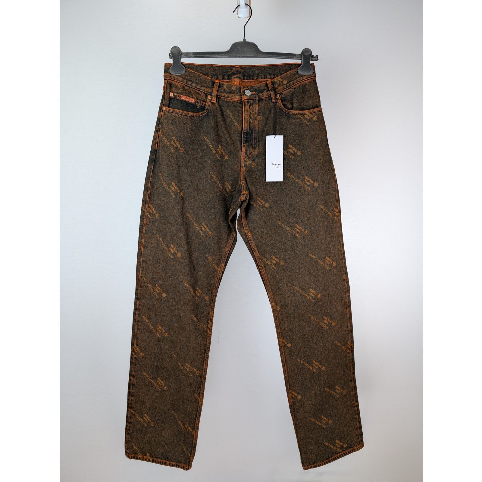 Martine Rose o1rshd1 Relaxed Fit Jean in Orange Laser Size US 32 / EU 48 - 1 Thumbnail