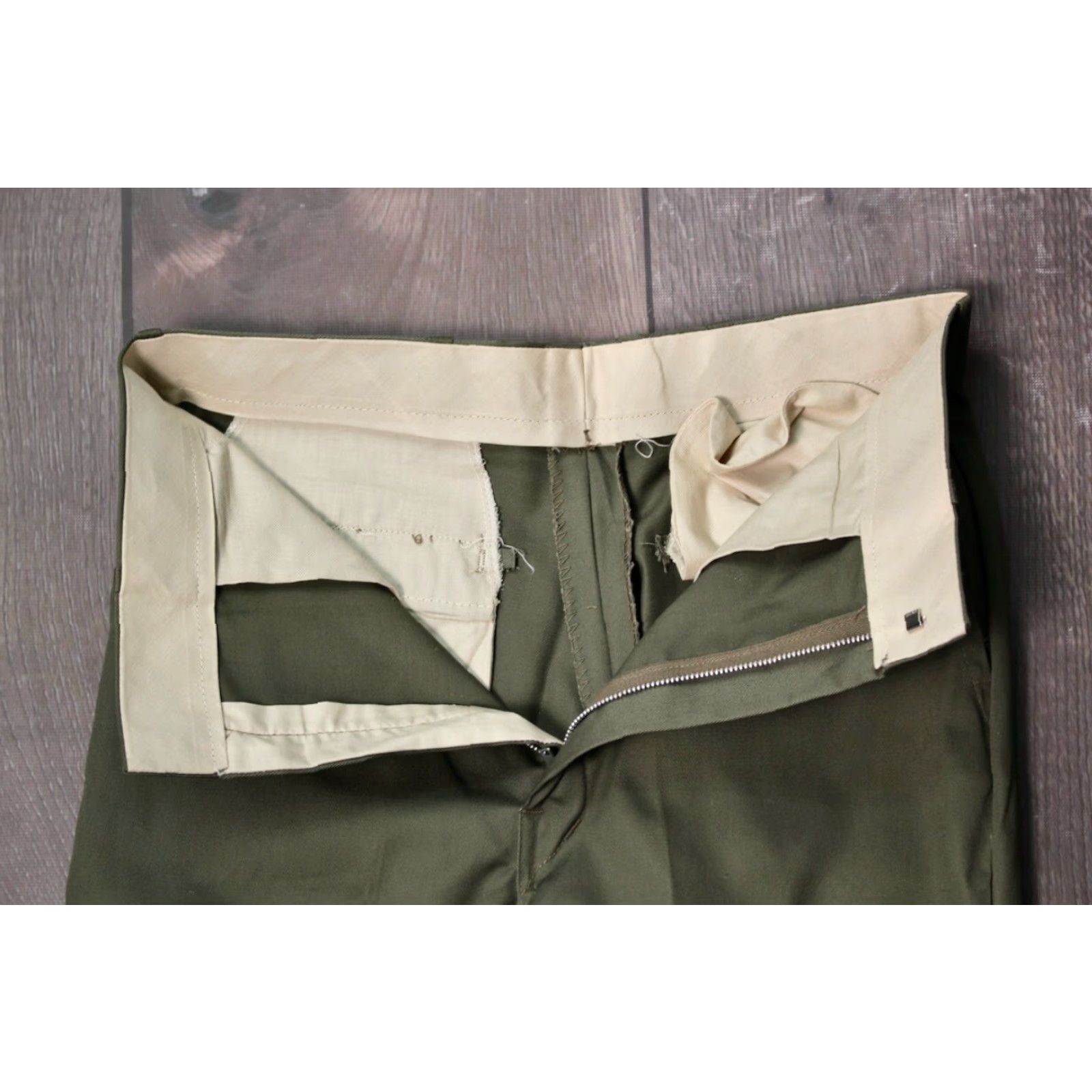 Vintage VTG 1960s Green Cotton Shorts Sz 29 Mens Baseball? 60s Boy's 18 Wash & Wear NOS Cotton Short? Size US 29 - 5 Thumbnail