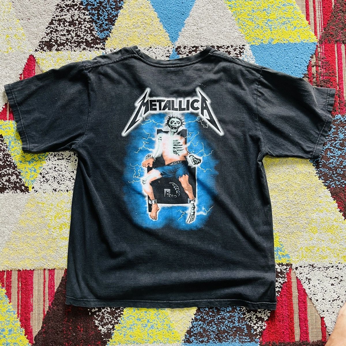 Metallica Vintage Metallica Ride The Lightning TShirt Size US L / EU 52-54 / 3 - 15 Thumbnail