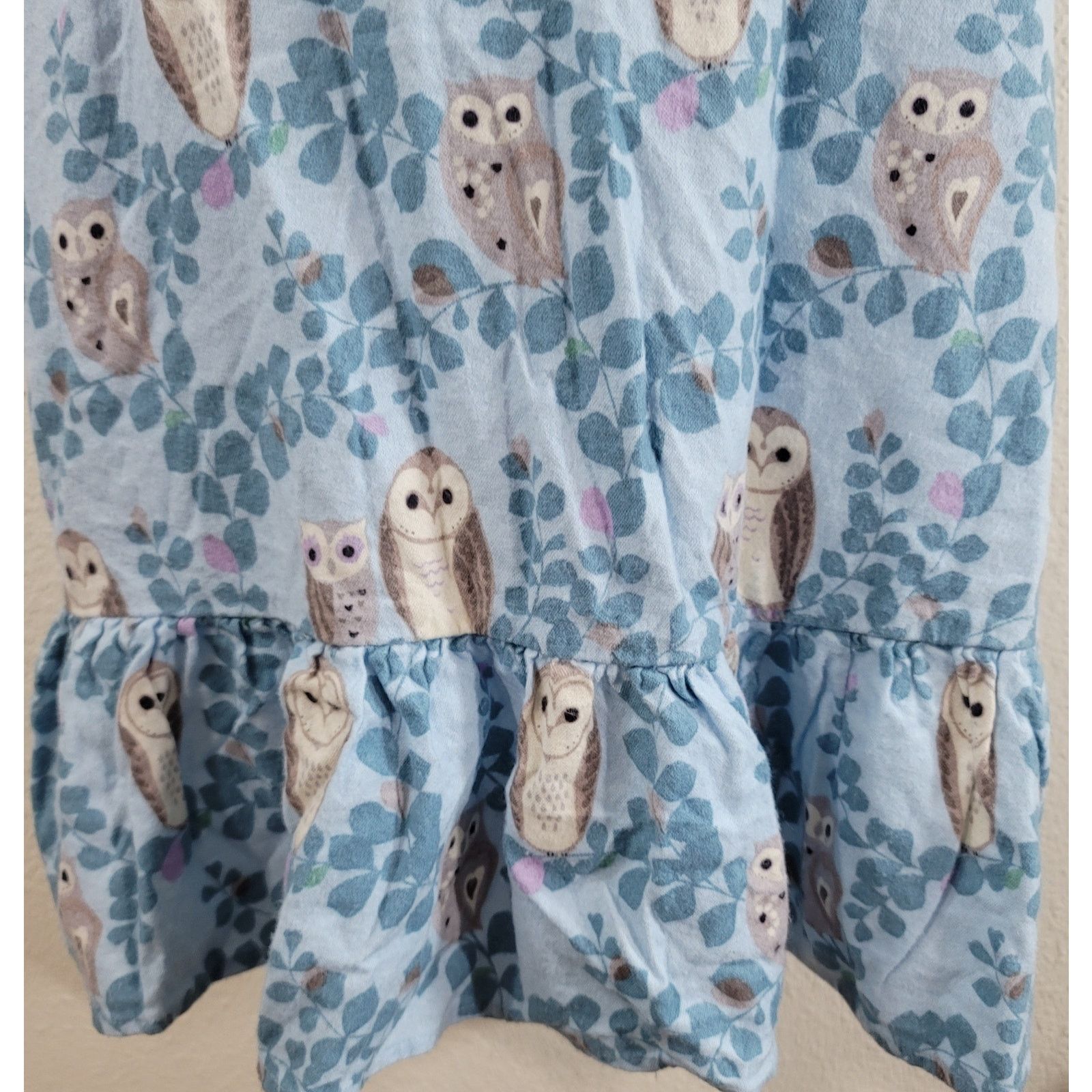 Other Echo Light Blue Owl Print Spaghetti Strap Sleepwear Medium Size M / US 6-8 / IT 42-44 - 5 Thumbnail