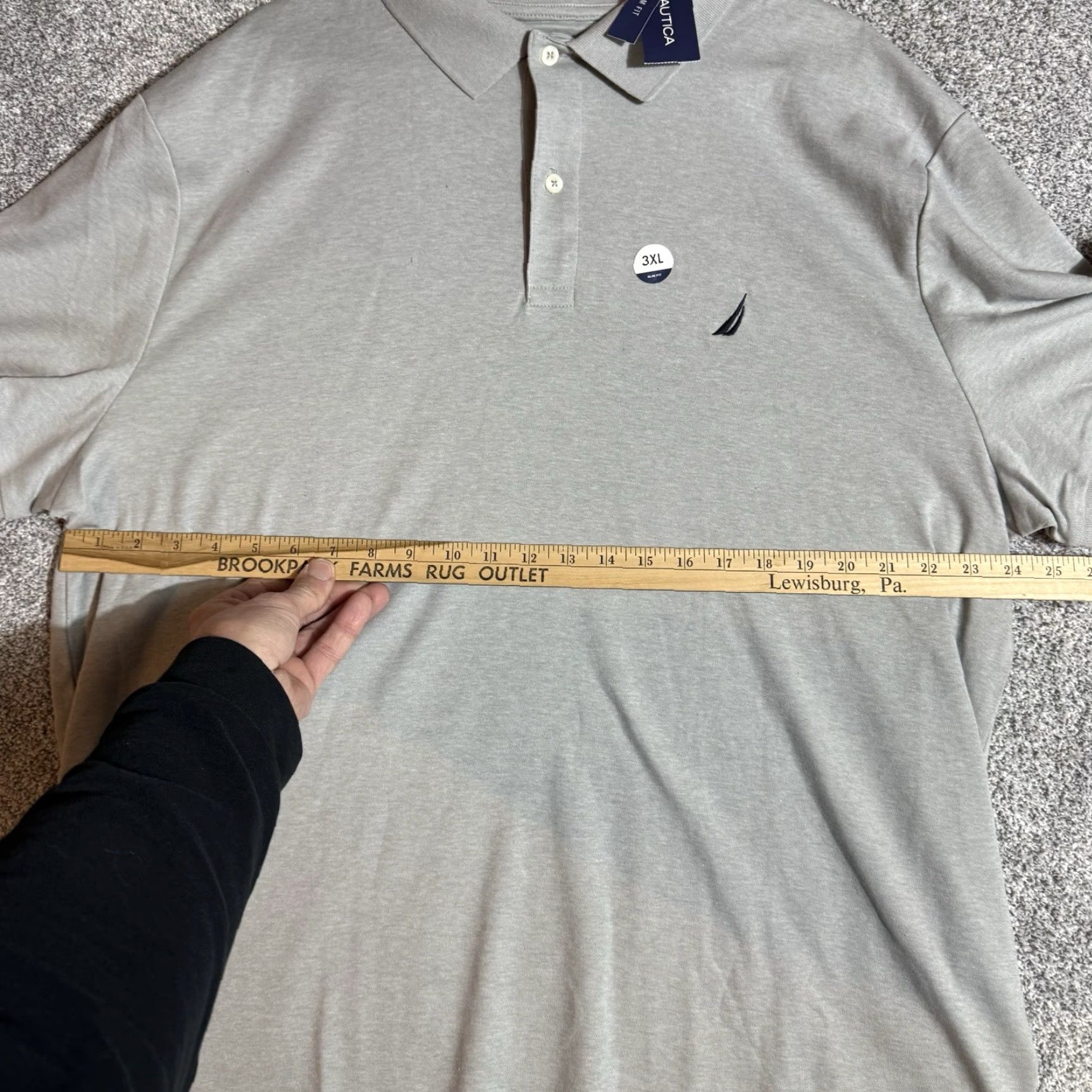 Nautica **Nautica Mens Preppy Polo Shirt Size 3XL Slim Fit Heathered** User: **Nautica Mens Preppy Polo Shirt Size 3XL Slim Fit Heathered** Size US XXL / EU 58 / 5 - 3 Thumbnail