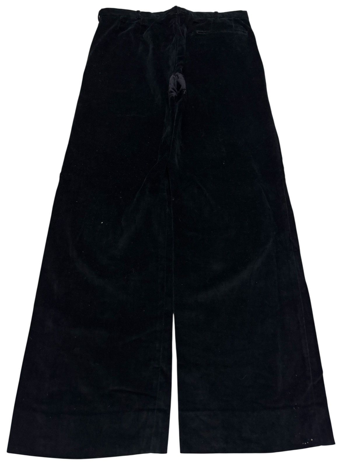 Vintage WIDE💥VINTAGE 1990s YVES SAINT LAURENT SPORTWEAR VELVET BLACK Size US 31 - 2 Thumbnail