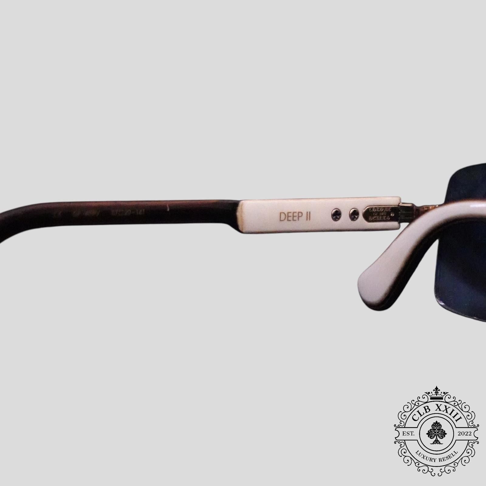 Chrome Hearts Chrome Hearts Deep II Sunglasses in White/Gold Size ONE SIZE - 4 Thumbnail