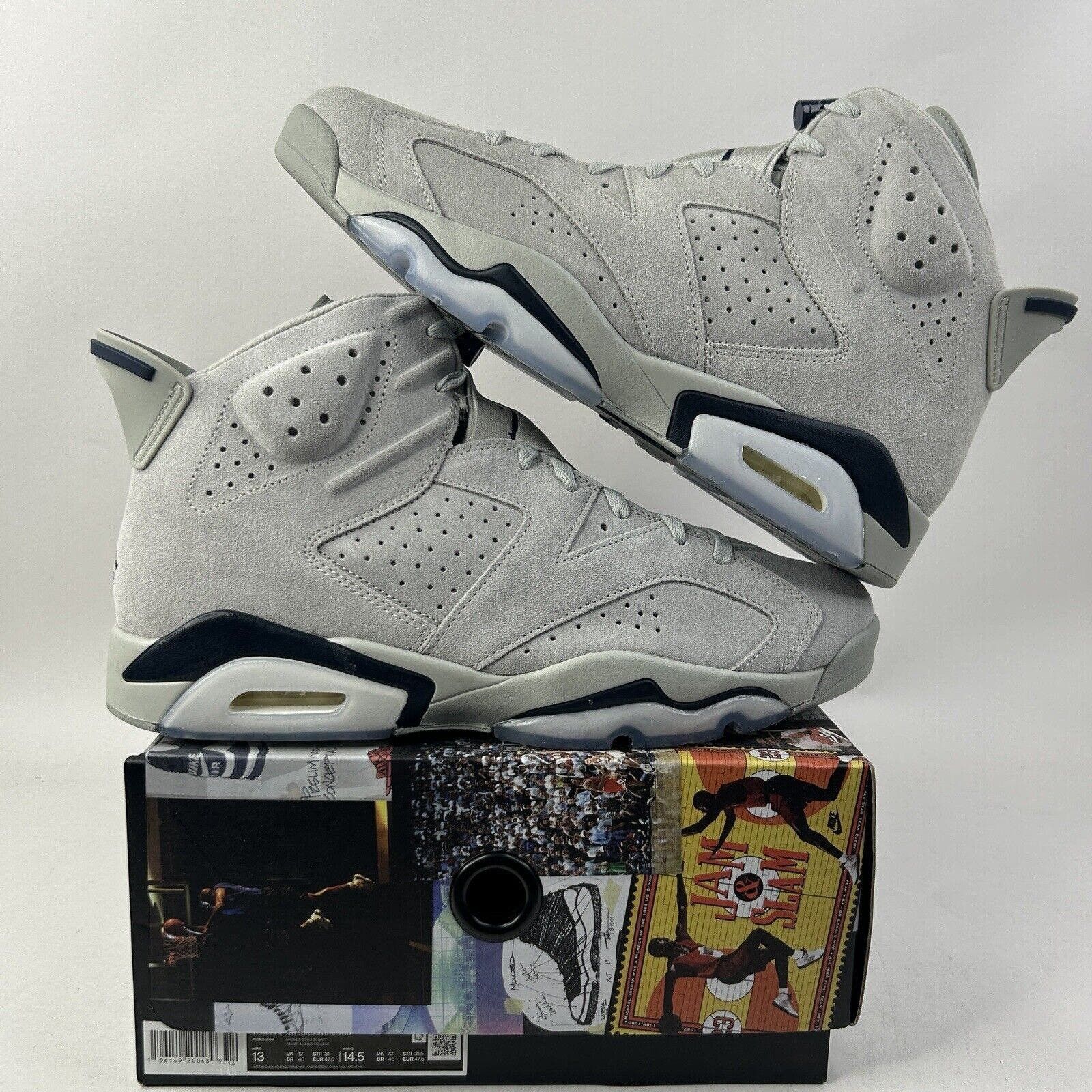 image of Nike Air Jordan 6 Retro “Georgetown/magnet Grey” 2024 Shoes, Men's (Size 13)