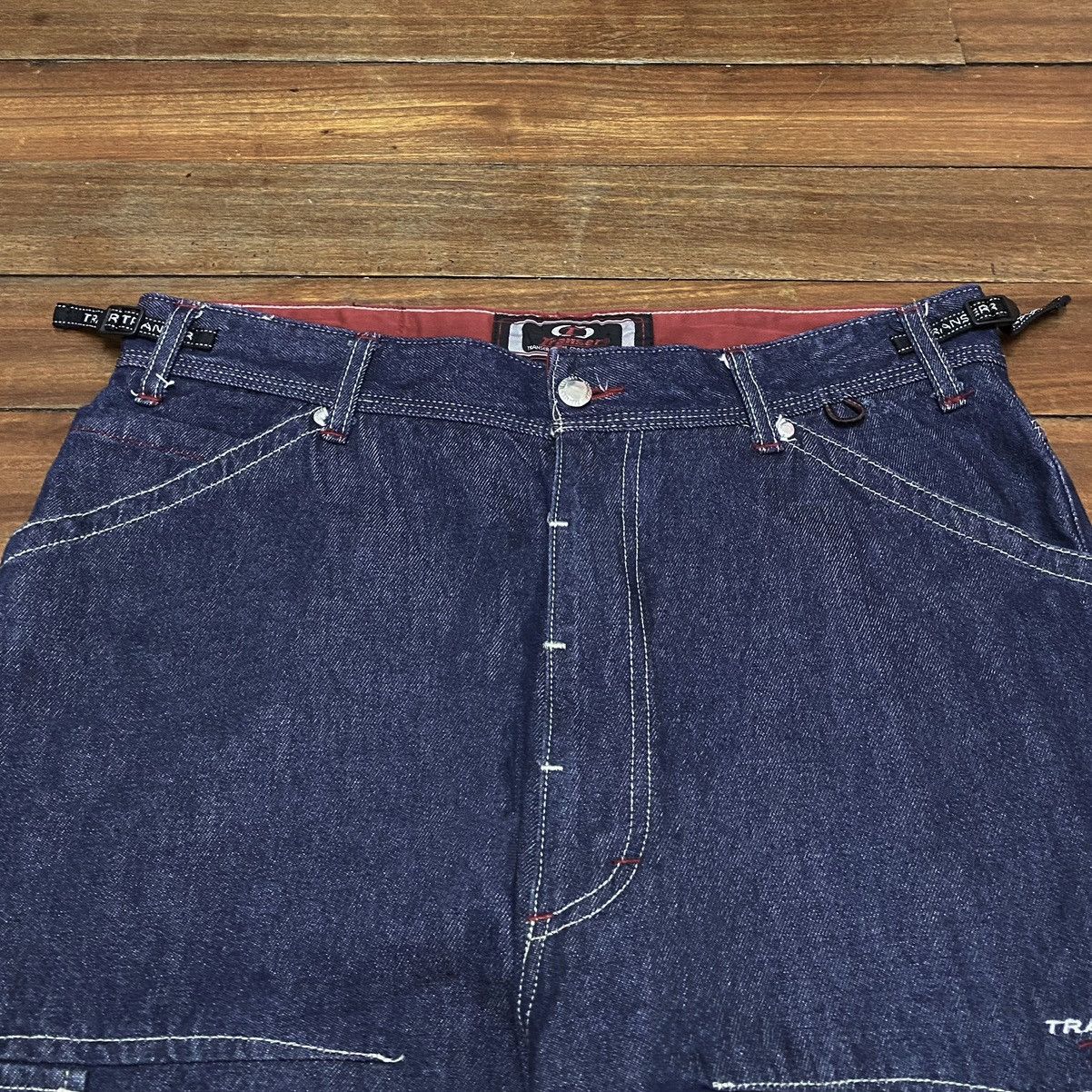 Vintage Rare Vintage Transfer Skater Rapper Baggy Cargo Jeans 1990s Size US 33 - 3 Thumbnail