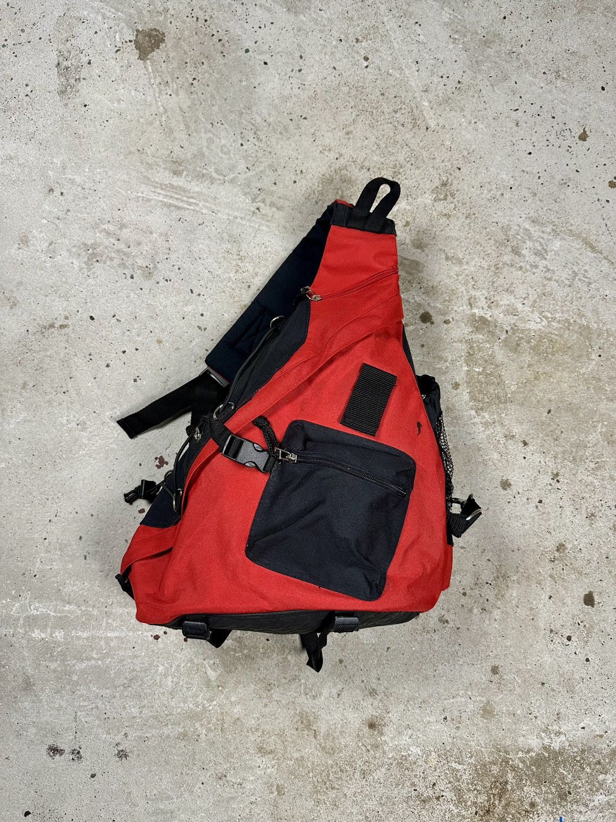 Y2K Marlboro Sling Crossbody Bag Backpack in Red, Men's