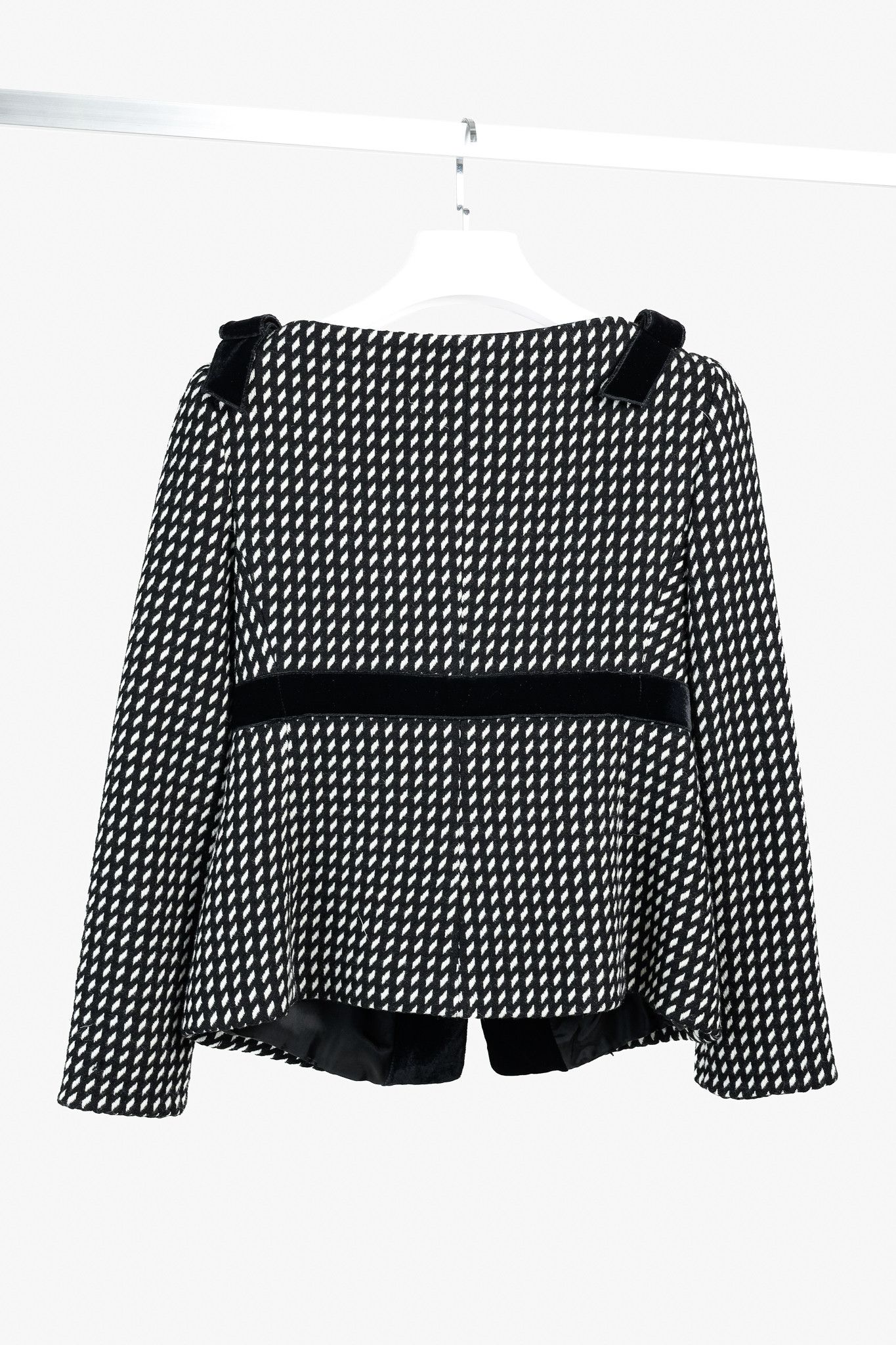 Emporio Armani Emporio Armani 2006 Velvet Bow Trimmed Wool Jacket Size M / US 6-8 / IT 42-44 - 2 Thumbnail