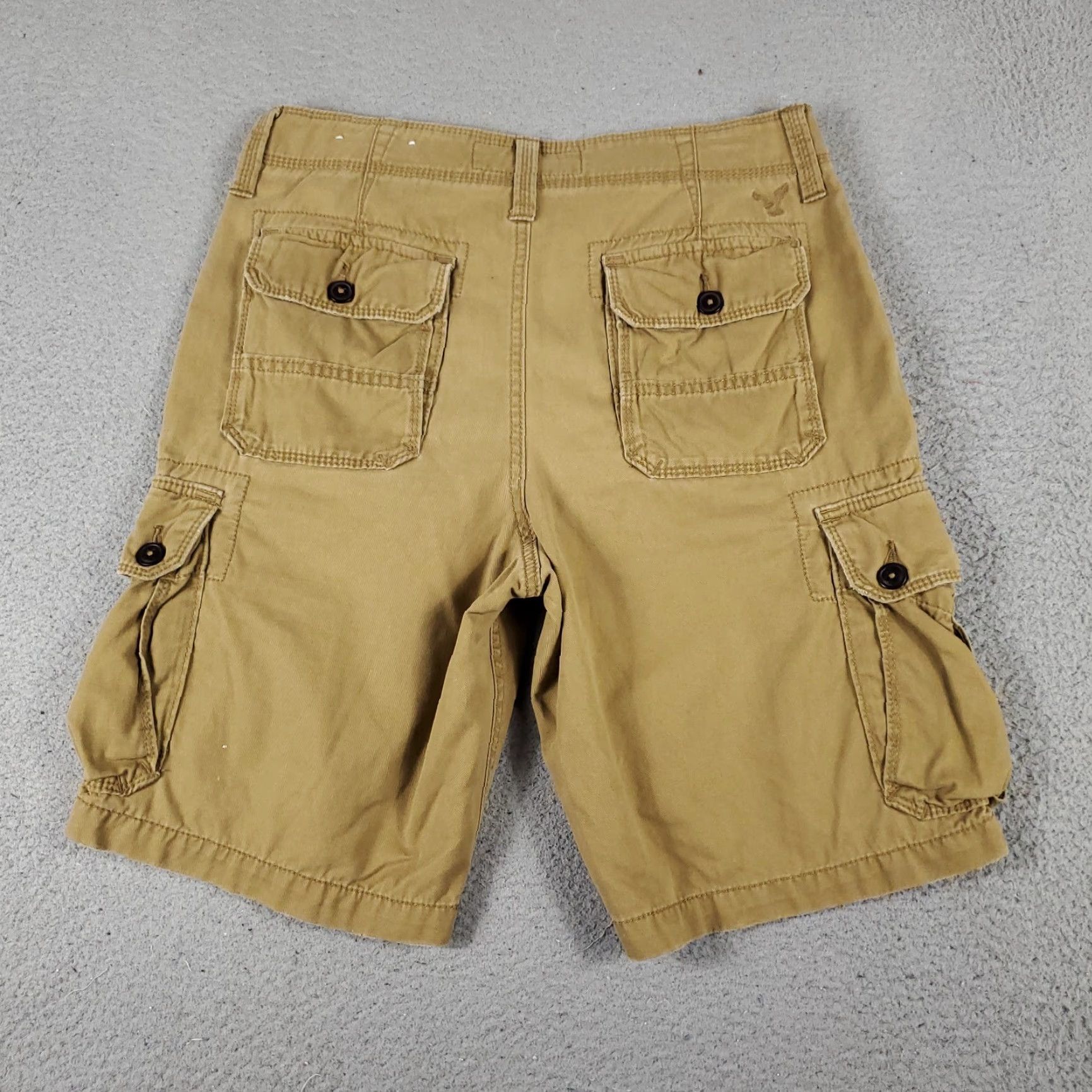 American Eagle Outfitters VINTAGE American Eagle Cargo Shorts Mens 30 Beige Casual Outdoor Summer Fall Spring Winter Size US 30 / EU 46 - 7 Thumbnail
