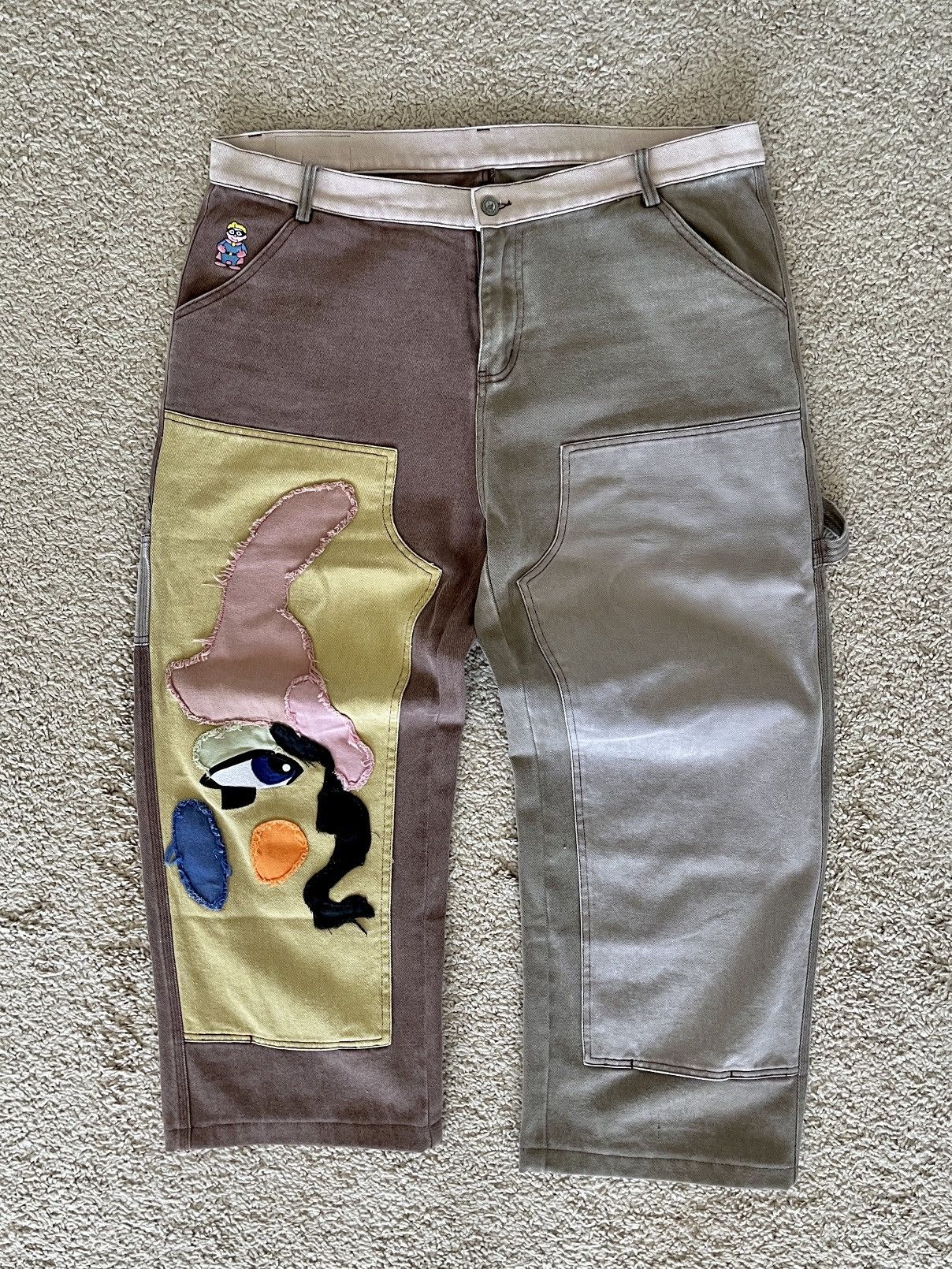 KidSuper Studios Patchwork Carpenter Pants XXL SS25
