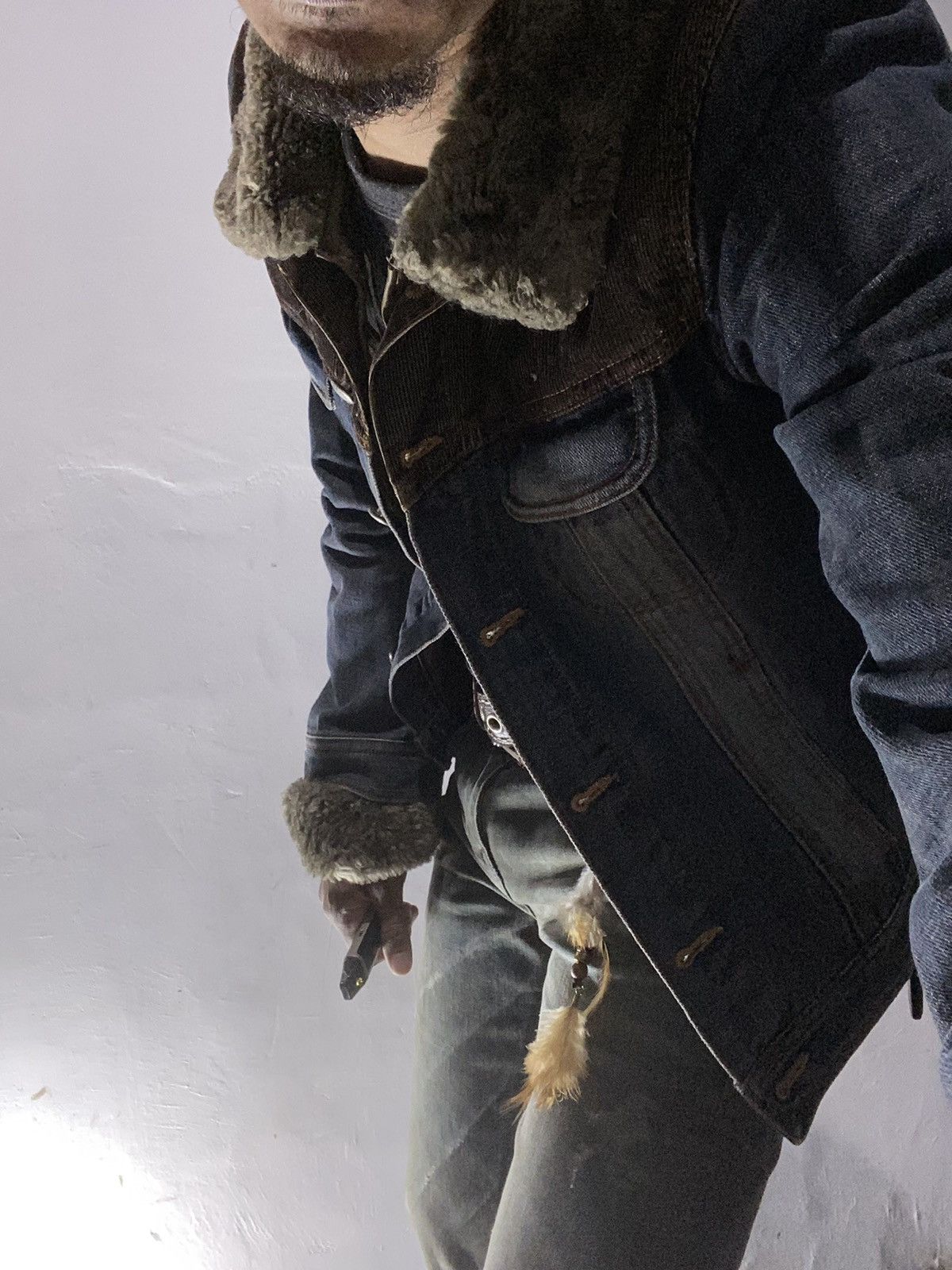 14th Addiction × KMRii × Yasuyuki Ishii Vintage tomboy faux fur double layers denim jacket Size US S / EU 44-46 / 1 - 13 Thumbnail
