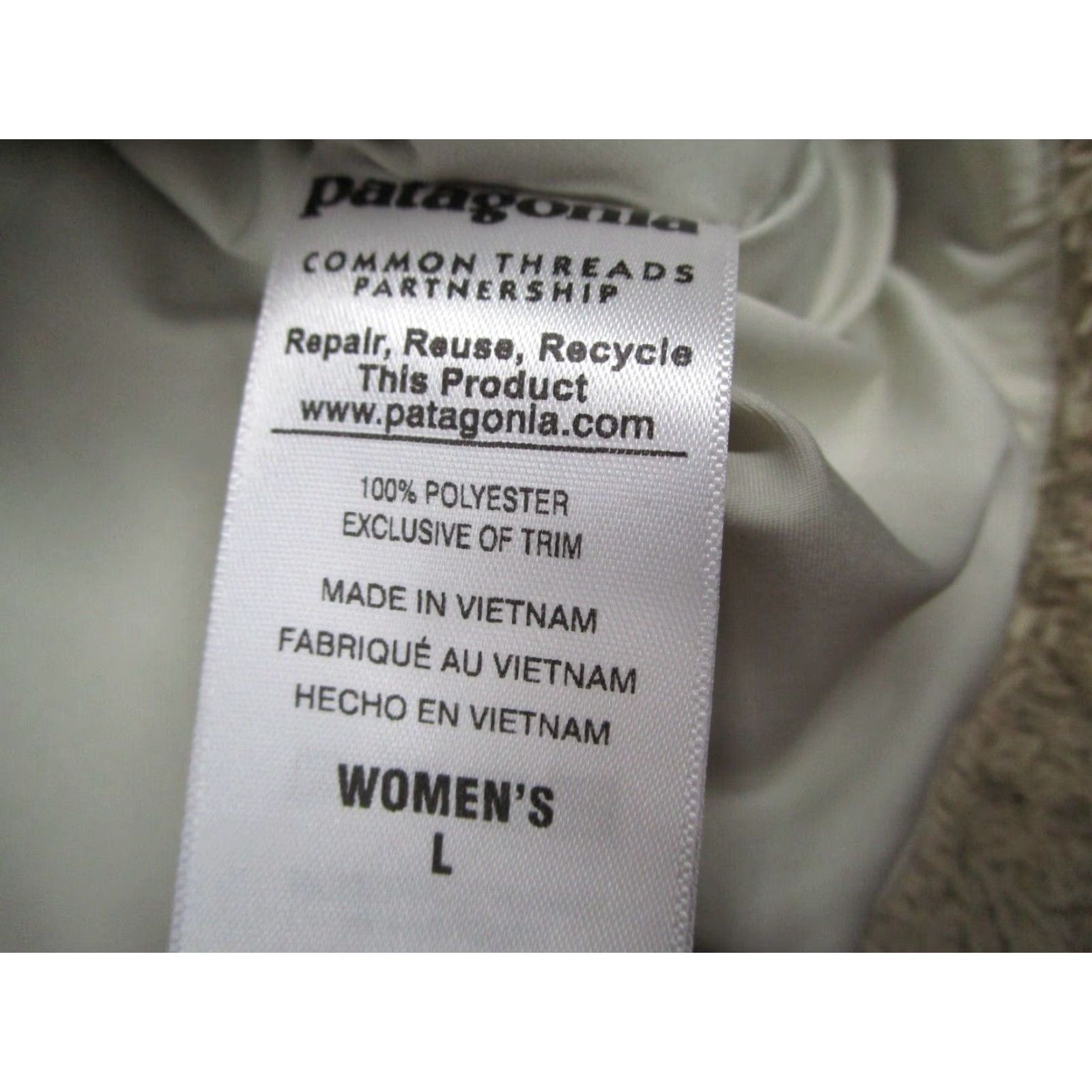 Patagonia PATAGONIA Vest Women Large Beige Los Gatos Fleece Full Zip Khaki Hike Camp Workwear Casual Travel Size L / US 10 / IT 46 - 4 Thumbnail