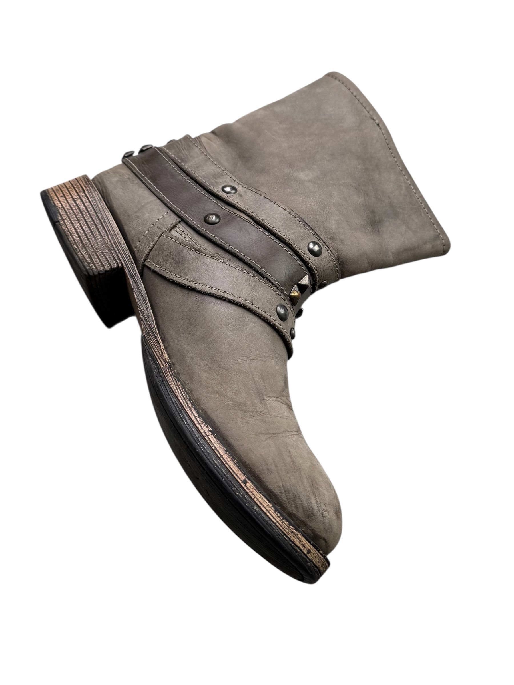 Other Vintage Leather Boots With Belted M42(E26)D15(V59) Size US 8 / IT 38 - 5 Thumbnail