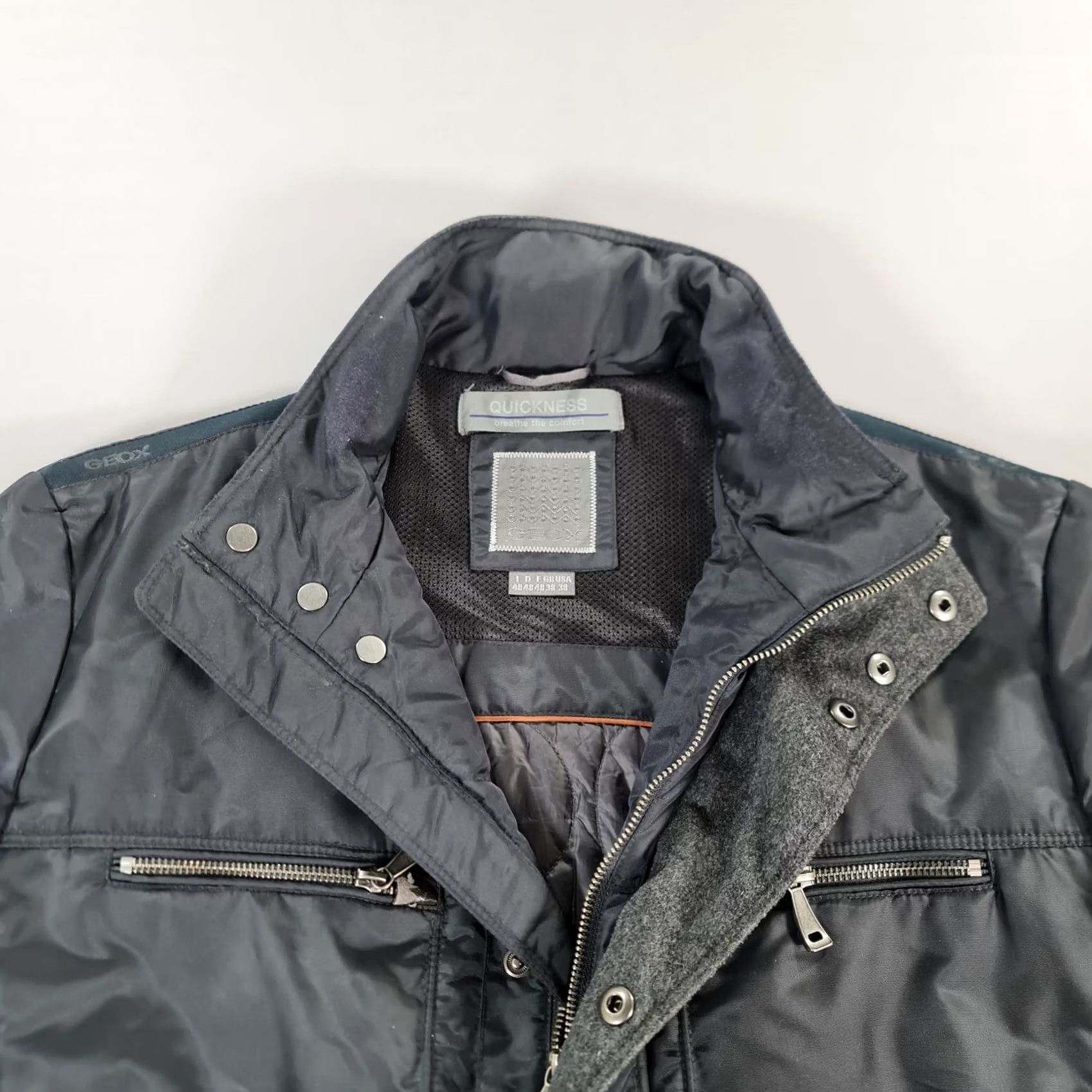 Geox GEOX Mens Jacket Medium Khaki Navy Blue 38 Quickness Thermore Water Repellent Size US M / EU 48-50 / 2 - 2 Thumbnail