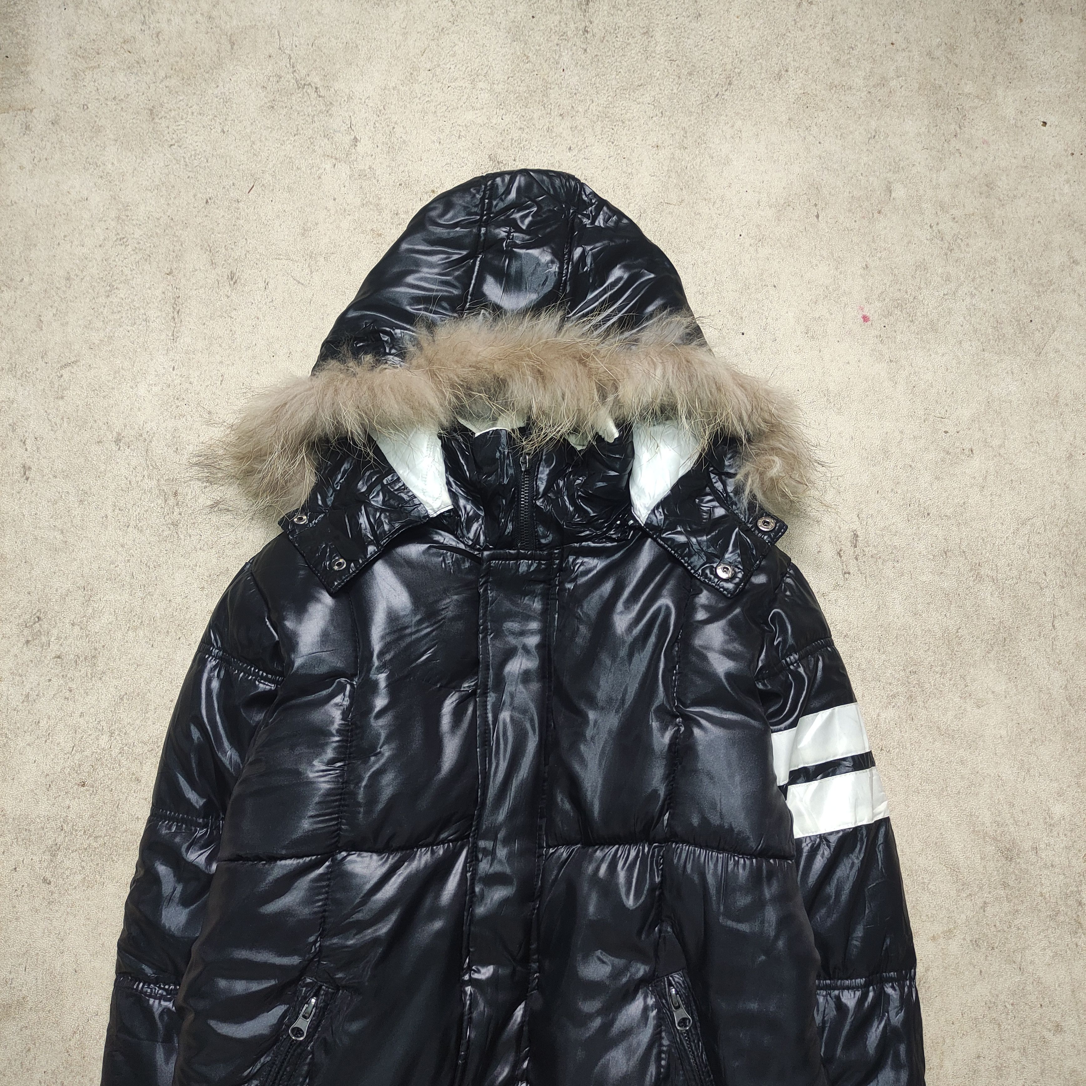 If Six Was Nine Six Star Fur Puffer Jacket - Vkei Japanese Brand 2000s Size US M / EU 48-50 / 2 - 4 Thumbnail