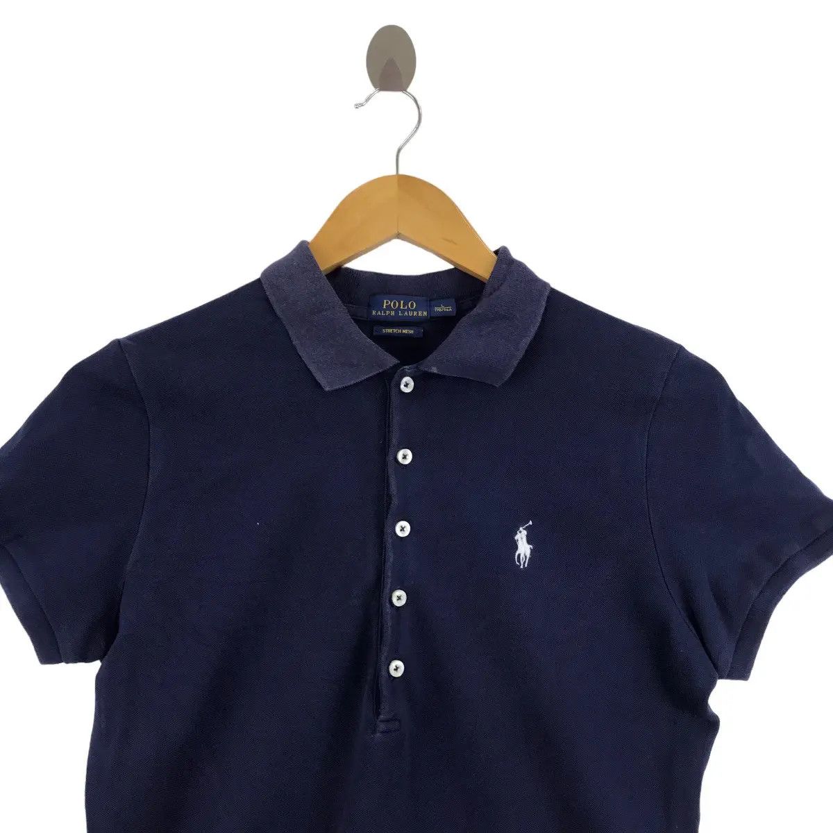 Polo Ralph Lauren Vtg POLO RALPH LAUREN Small Pony Blue Polo Tee Shirt Cotton Size L / US 10 / IT 46 - 2 Thumbnail