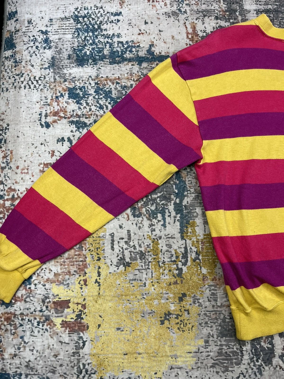 Palmes Vtg Arnold Palmer Thicket Striped Long Sleeve Ringer Size S / US 4 / IT 40 - 2 Thumbnail