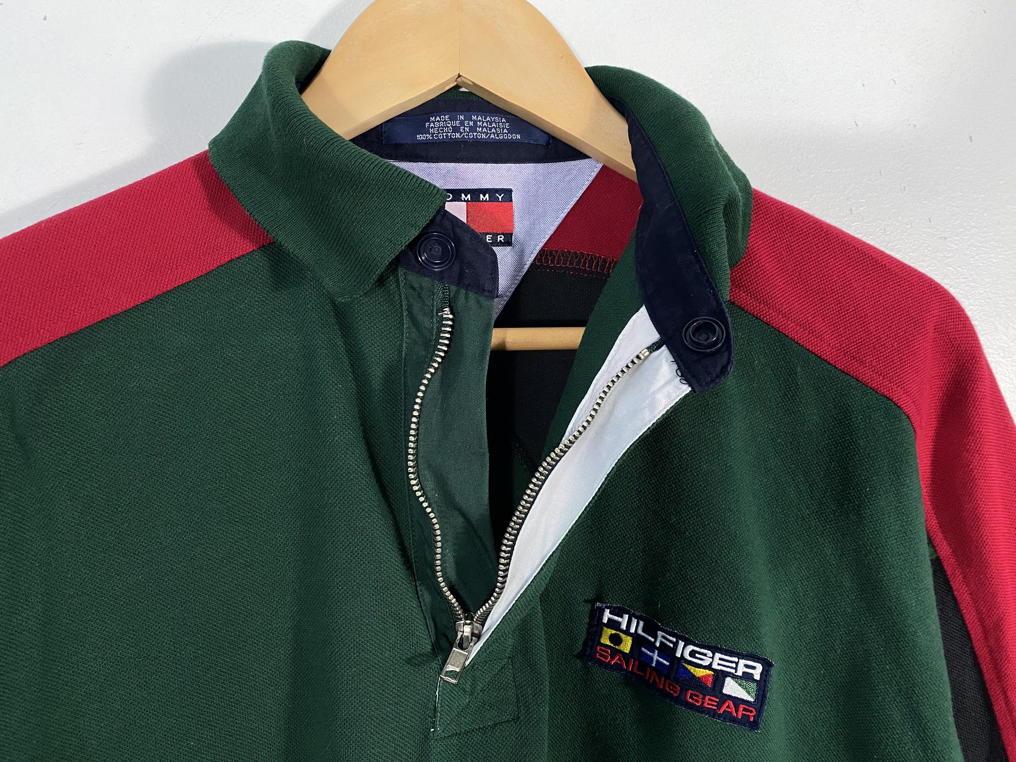 Tommy Hilfiger Vintage Tommy Hilfiger Sailing Gear Paneled Polo Shirt Size US M / EU 48-50 / 2 - 5 Thumbnail