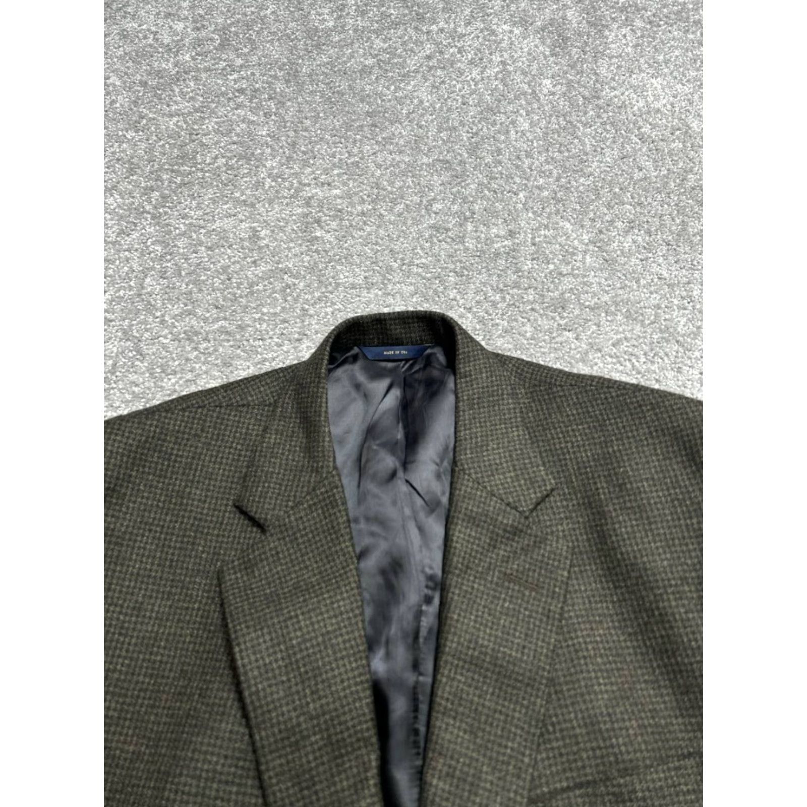 Brooks Brothers Brooks Brothers Sport Coat Mens 44 long Green Wool Madison 1818 Houndstooth Size US S / EU 44-46 / 1 - 3 Thumbnail