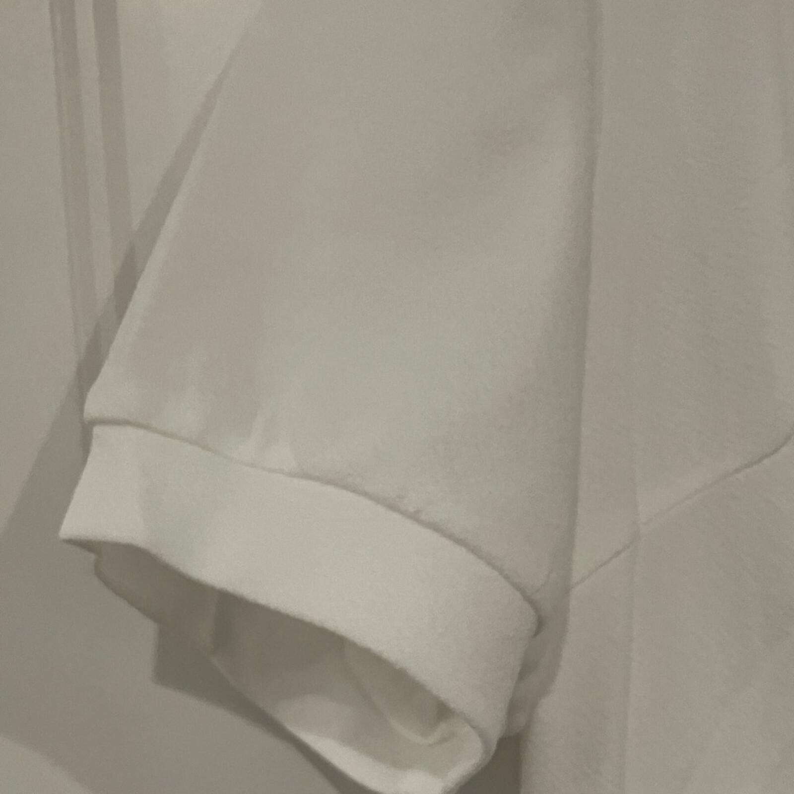 Other NIB Source Unknown White V‑Neck Short Sleeve Mini Dress Size XL / US 12-14 / IT 48-50 - 6 Thumbnail