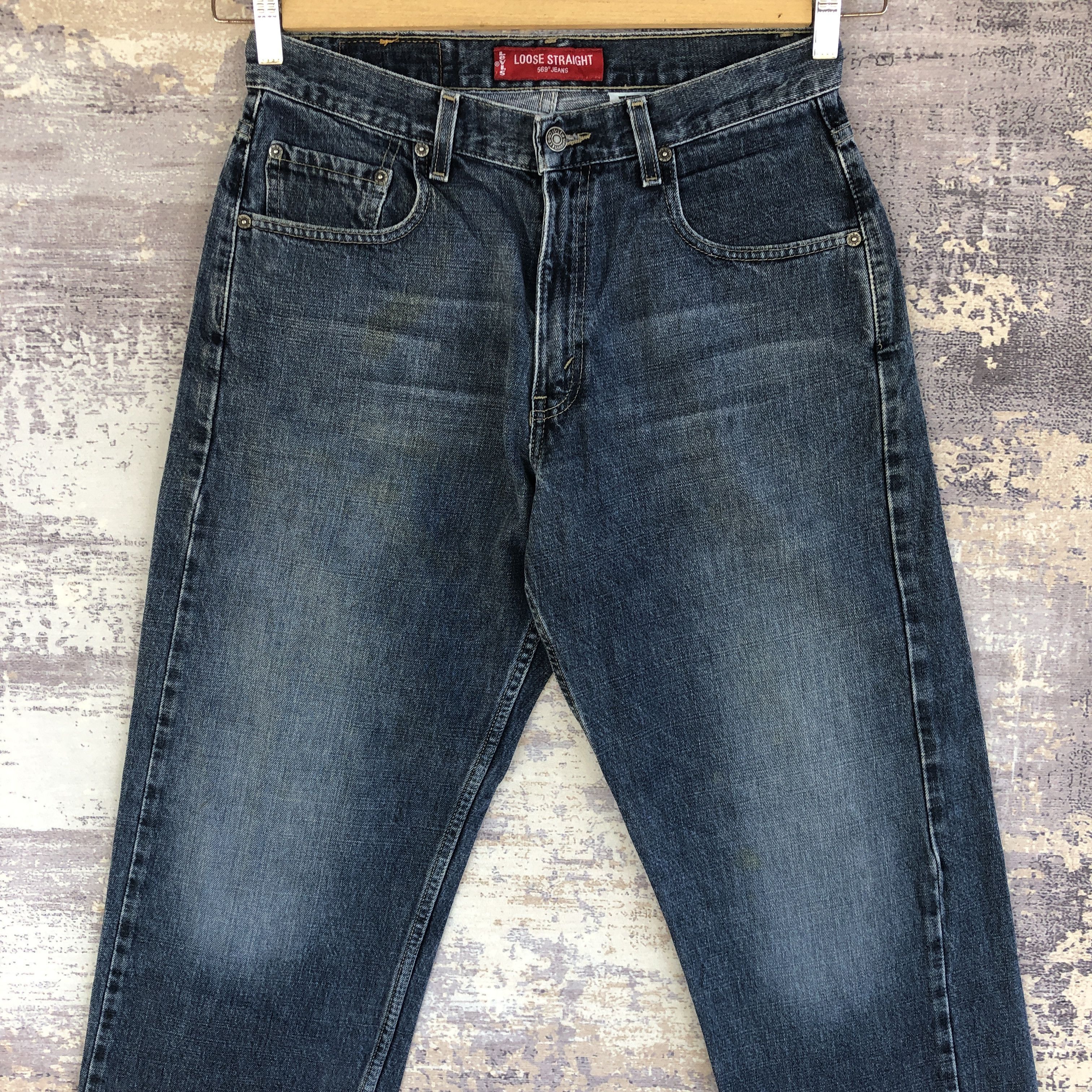 Levi's Vintage Y2K Levis 569 Baggy Jeans Levi's Light Wash Denim Size US 30 / EU 46 - 3 Thumbnail