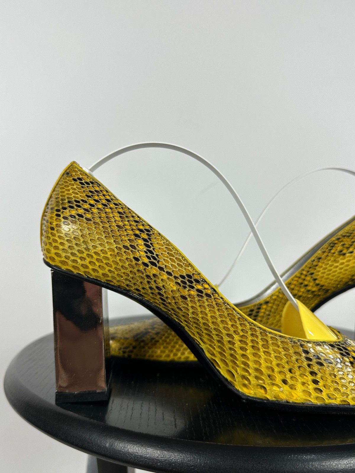 Dolce & Gabbana Vintage Dolce & Gabbana Snakeskin Block Heel Pumps Size US 6 / IT 36 - 16 Thumbnail