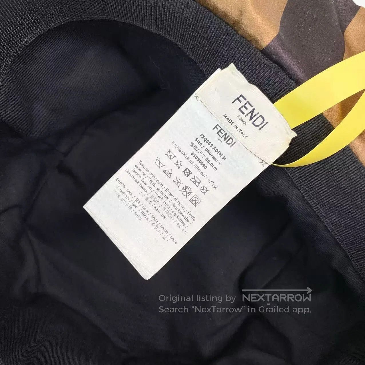 Fendi Fendi Size M Striped bucket hat| Size ONE SIZE - 5 Thumbnail