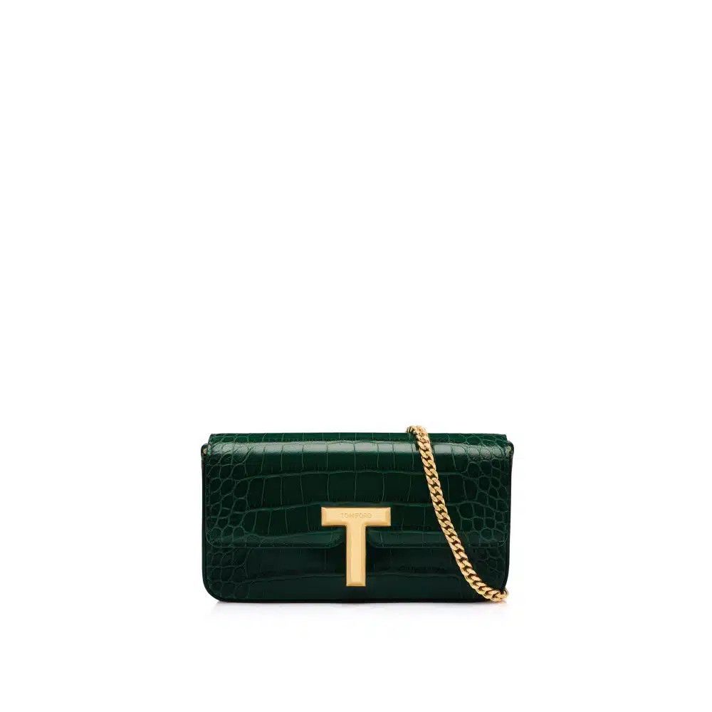 Tom Ford o1loc1c0825 L1835 Size: OS / Clutch Bag in Green Size ONE SIZE - 1 Thumbnail