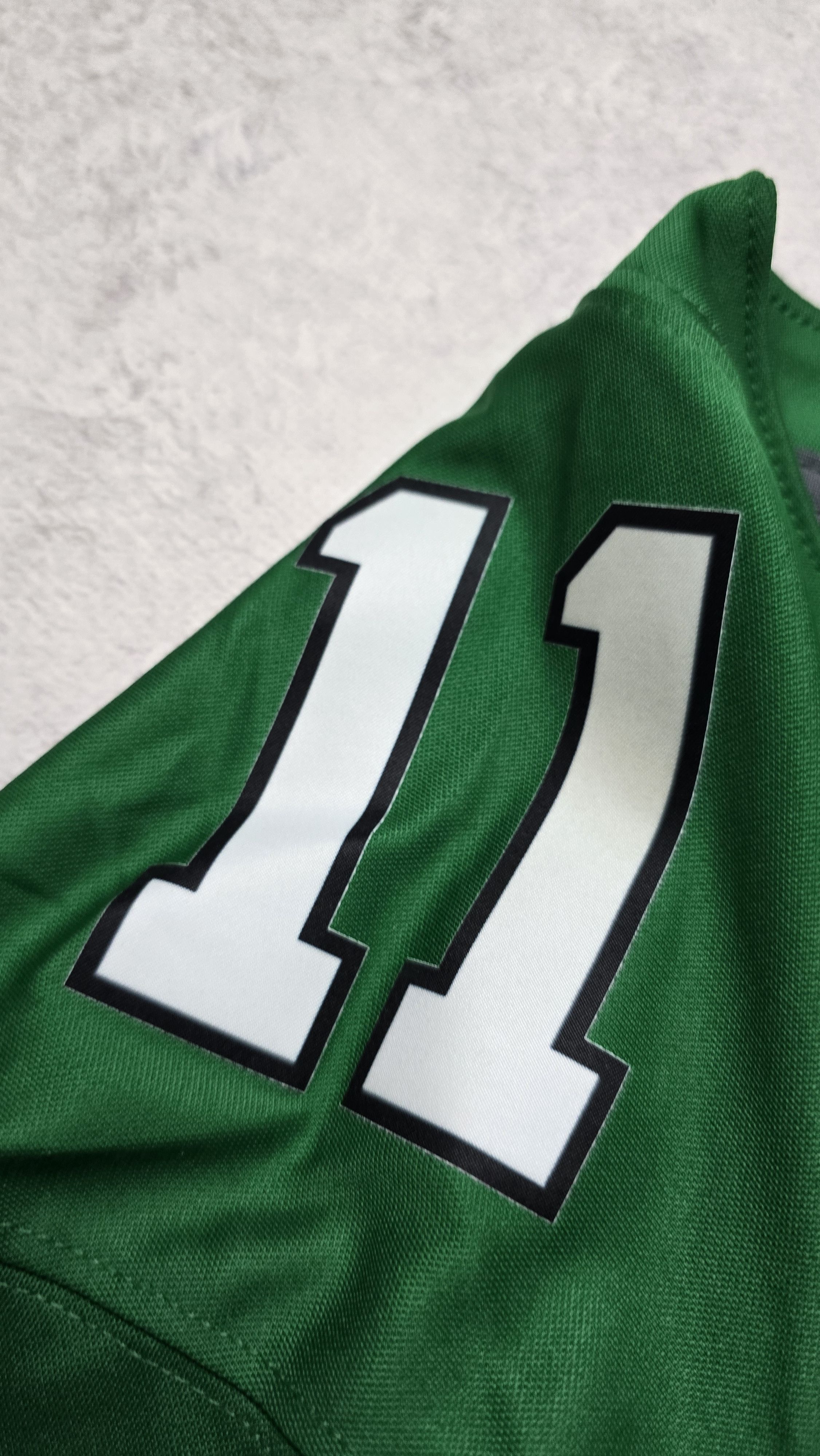 Nike Brown #11 Eagles Vapor FUSE Super Bowl LIX Champs Jersey XXL Size US XXL / EU 58 / 5 - 13 Thumbnail