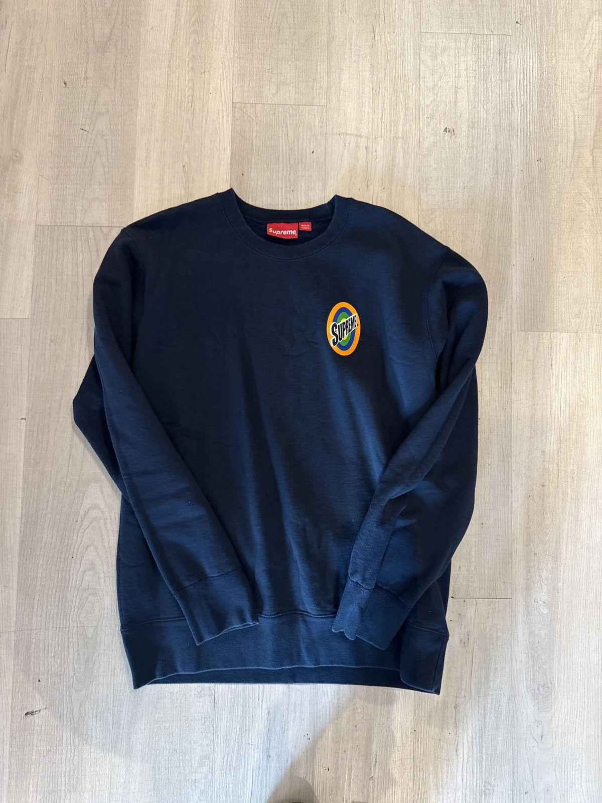 Supreme Supreme spin Crewneck Navy Size US XL / EU 56 / 4 - 2 Thumbnail