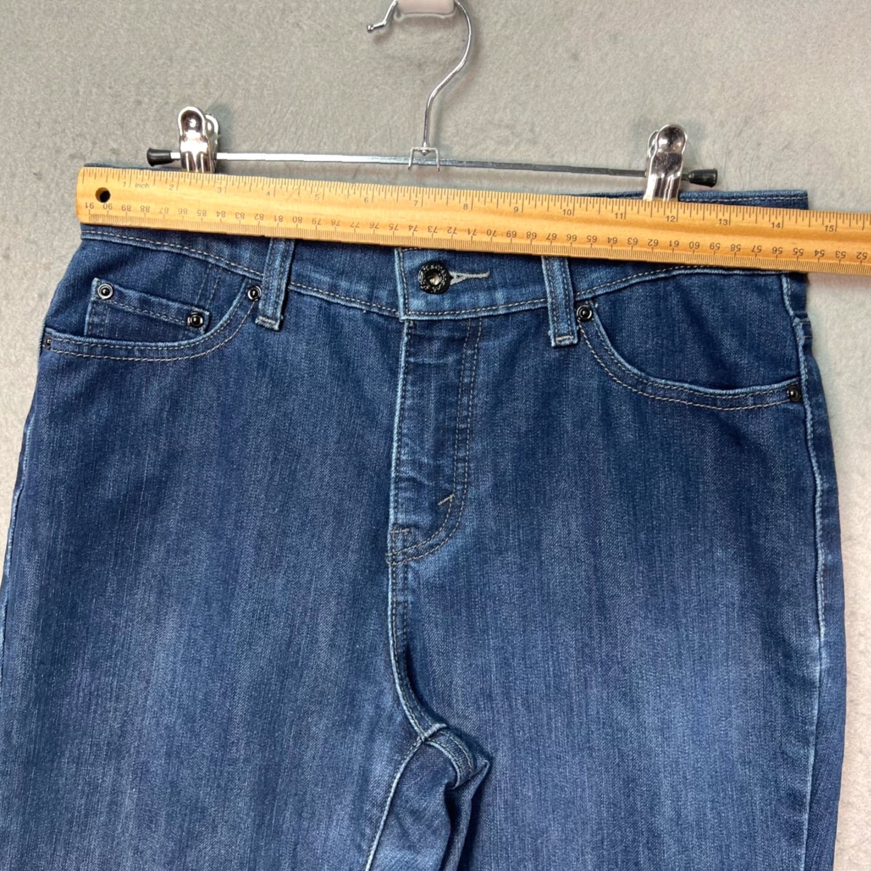 Levi's Levi's 512 Perfectly Slimming Womens Size 10M Skinny Jeans Mid Rise Blue Denim Jeans 5-Pocket Size 32" / US 10 / IT 46 - 5 Thumbnail