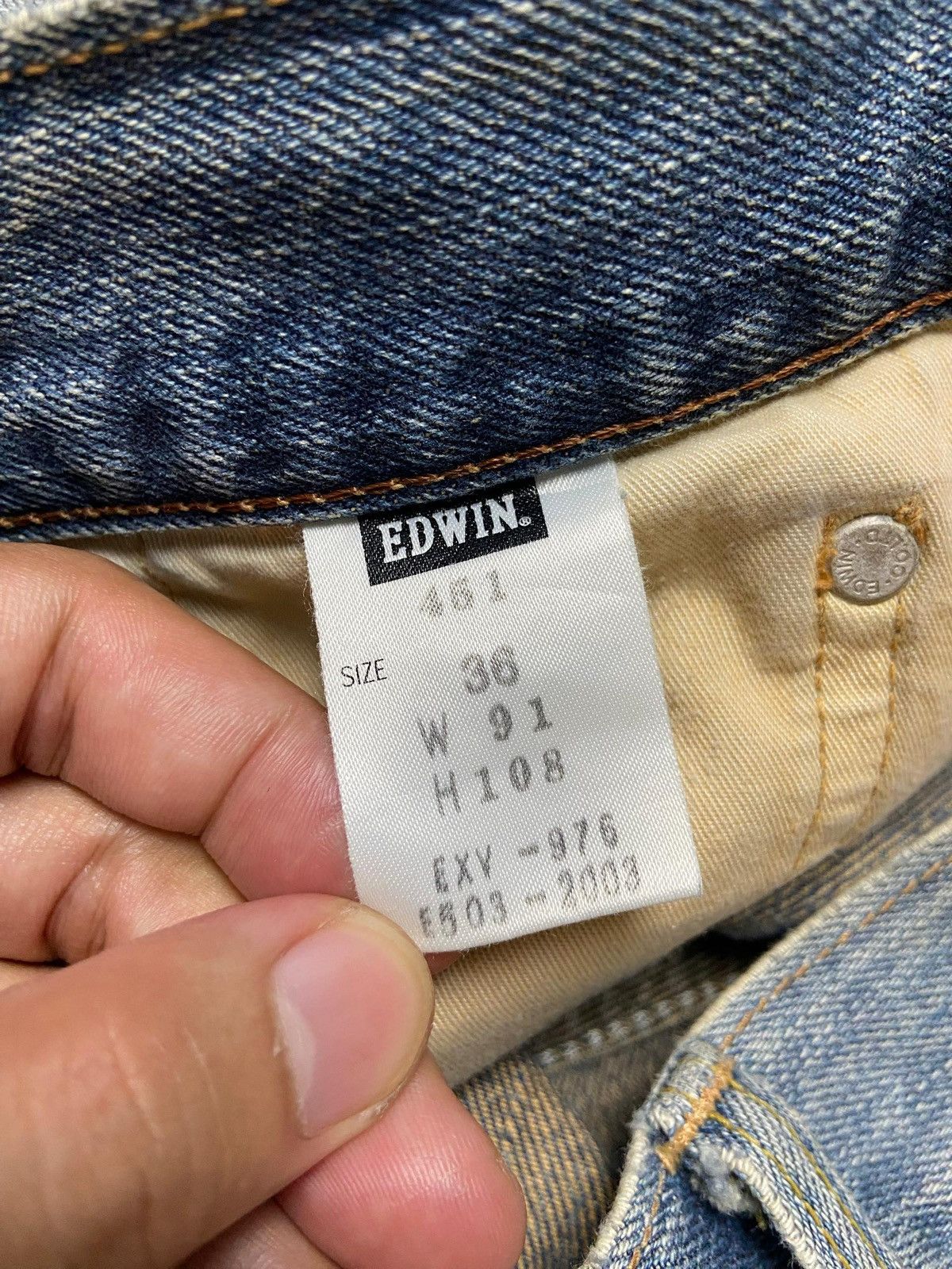 Edwin Edwin 451 Ripped Style Denim Jeans (148) Size US 38 / EU 54 - 4 Thumbnail
