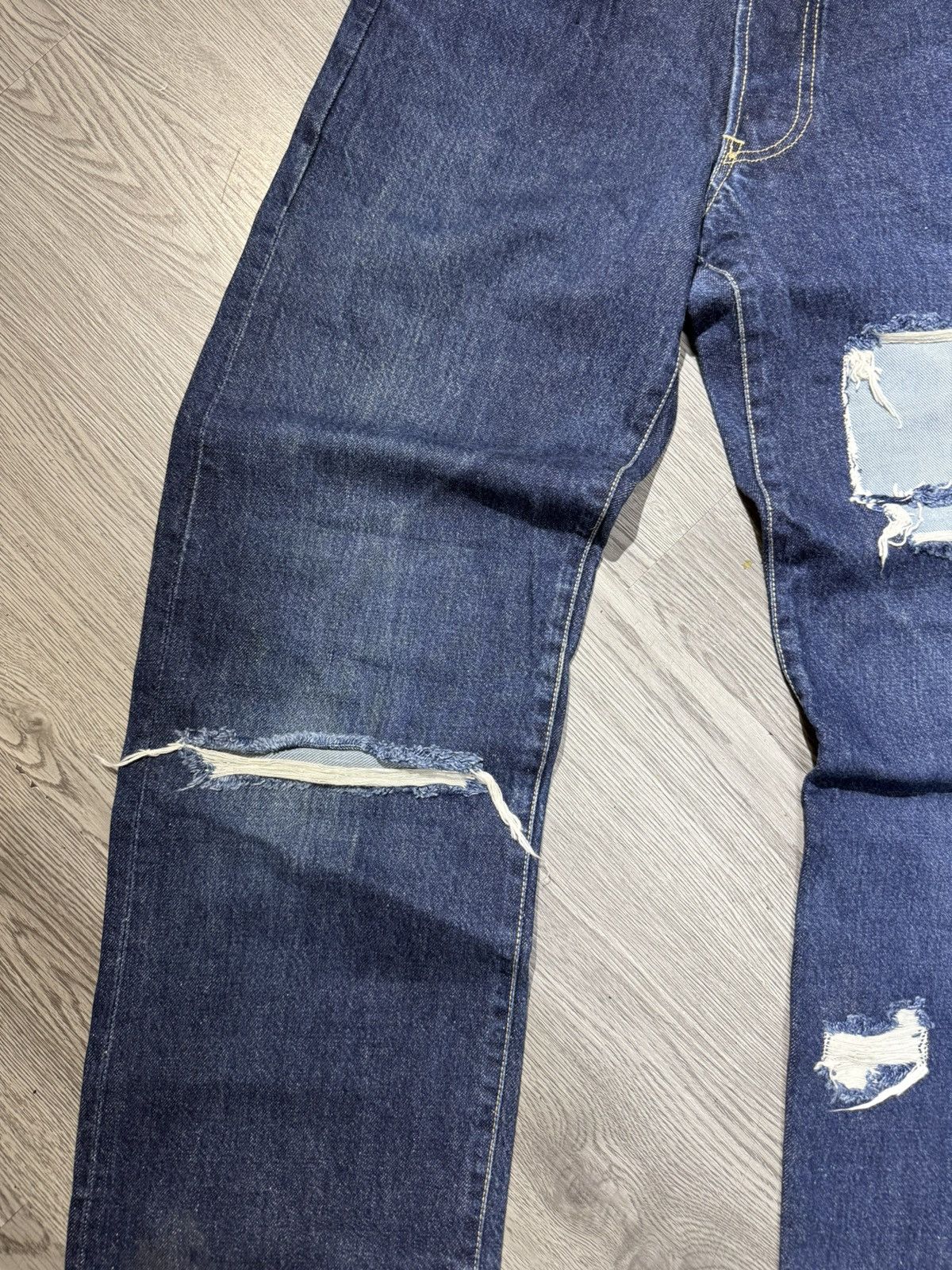 Japanese Brand 90’s JAPANESE BRAND POCKET LOGO Y2K RETRO DENIM PANTS Size US 28 / EU 44 - 8 Thumbnail