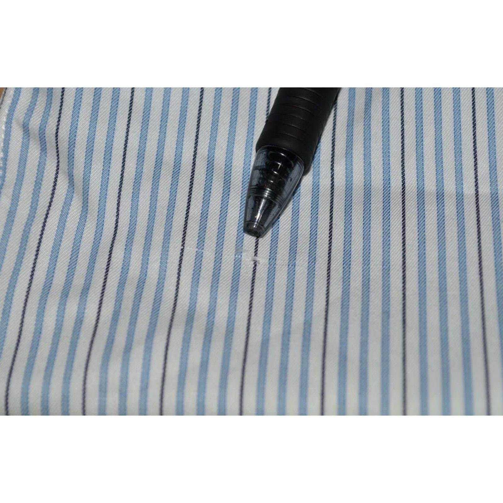Vintage Greg Norman Mens Shirt Long Sleeve Button Striped Blue Size Small New W/ Defects Size US S / EU 44-46 / 1 - 7 Thumbnail