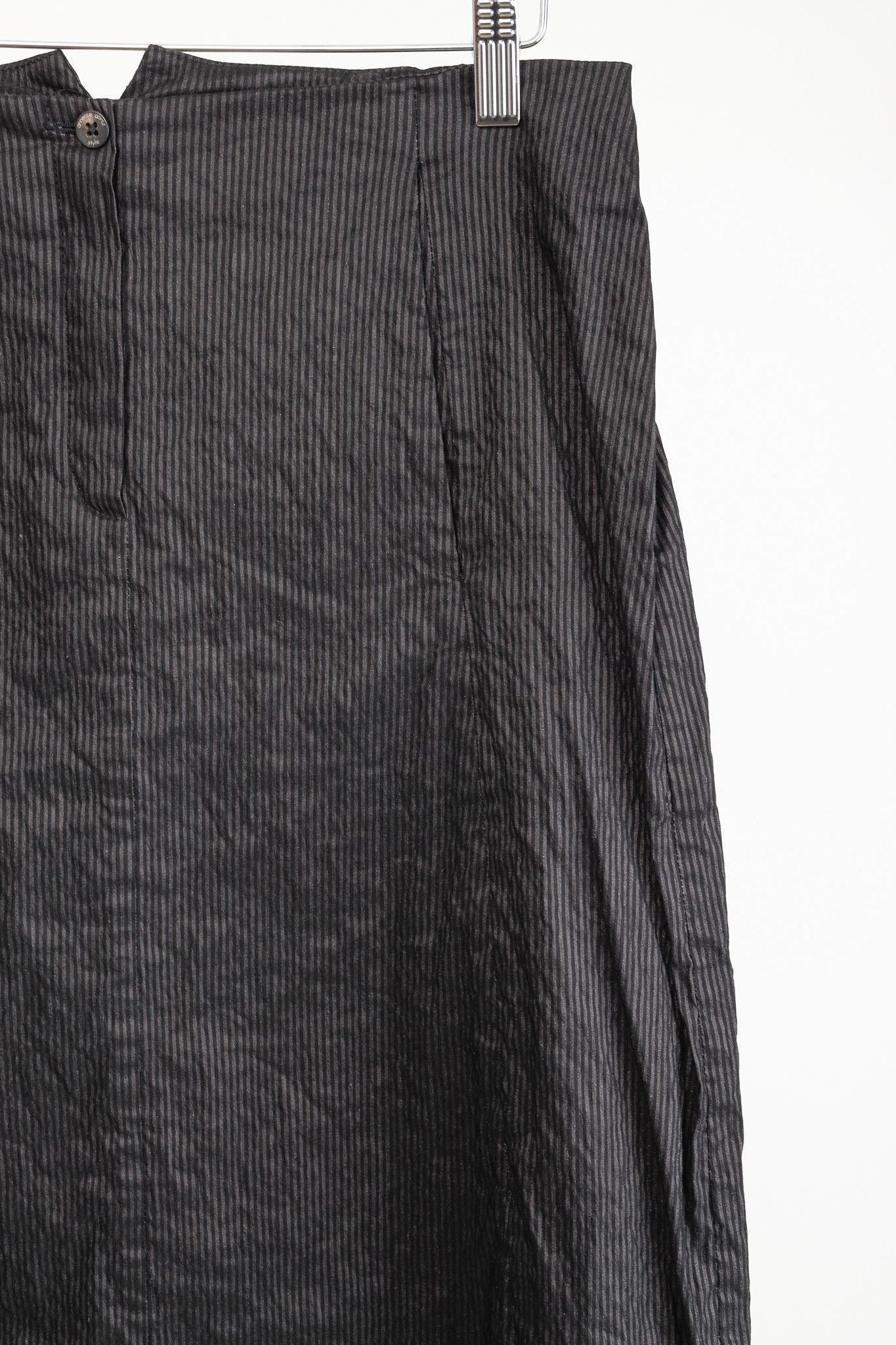 Annette Gortz Annette Gortz Split Black Pinstripe Bubble-Hem Skirt-Pants Size 31" - 5 Thumbnail