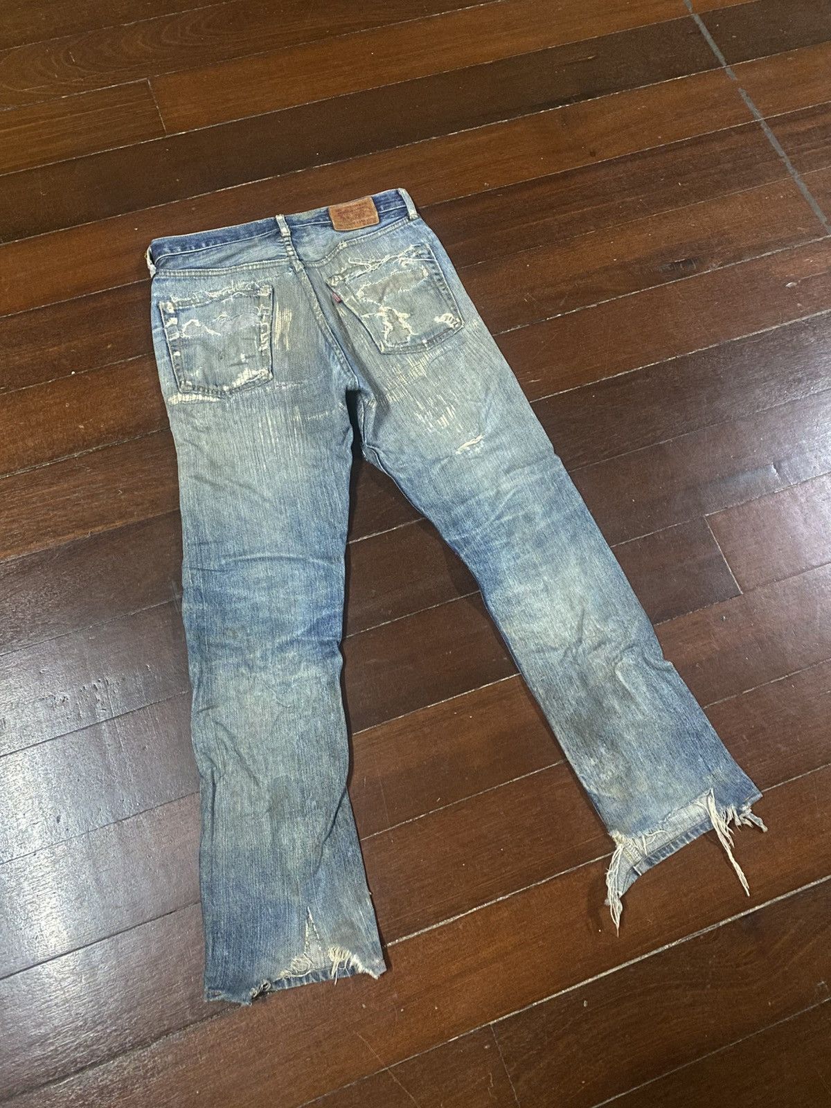 Levi's Vintage Clothing Vintage Levi’s Big E 503 RedLine boro distressed rework Size US 31 - 10 Thumbnail