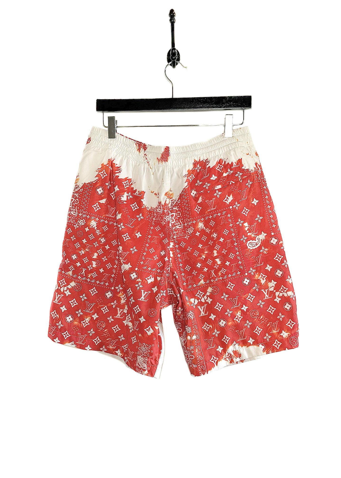 Louis Vuitton Louis Vuitton Red White Bandana Board Monogram Swim Trunks Size US 36 / EU 52 - 3 Thumbnail