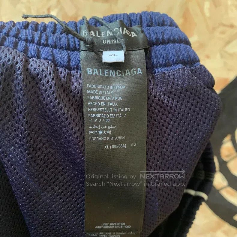 Balenciaga Balenciaga size XL Black and Blue Colorblock Sport Pants Size US 27 - 2 Thumbnail