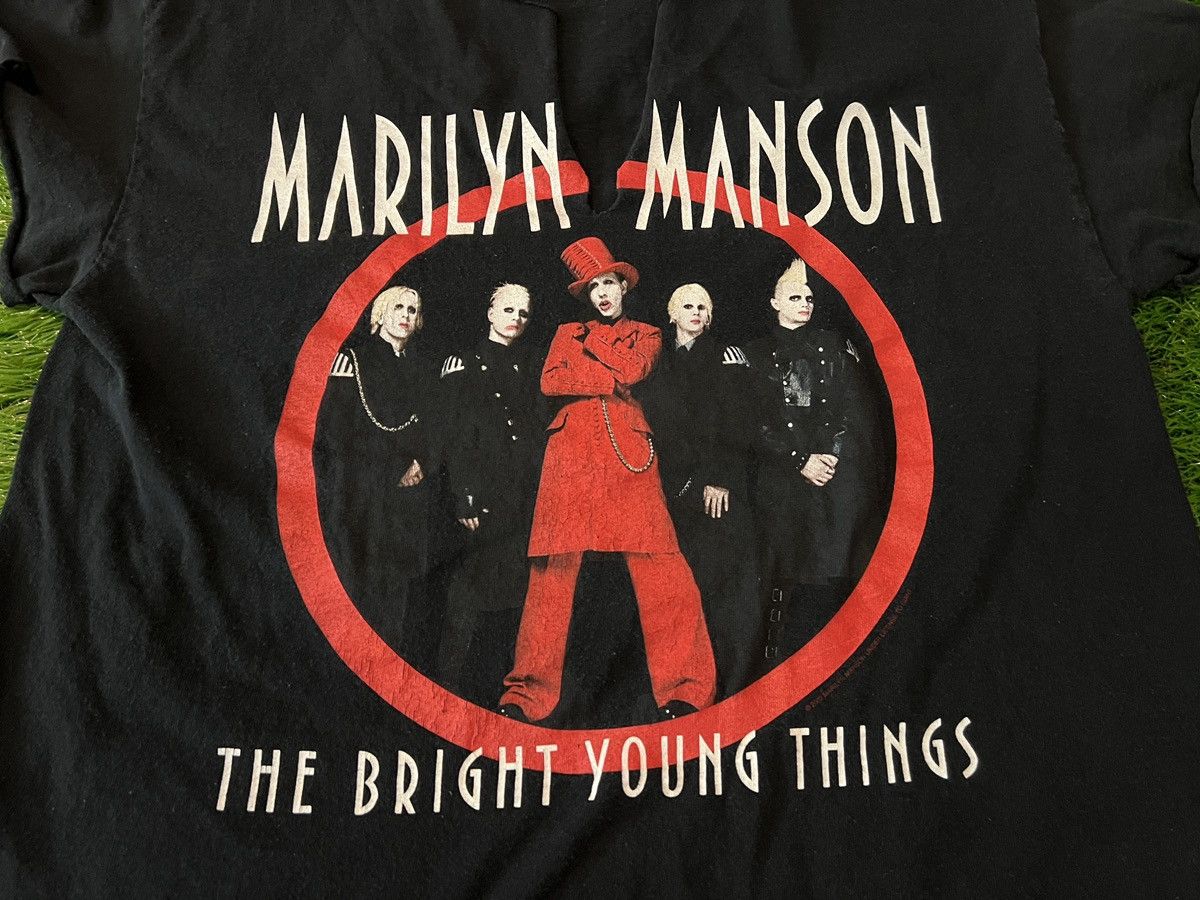 Band Tees Marilyn Manson 2003 The Bright Young Things Shirt Thrashed Size US L / EU 52-54 / 3 - 2 Thumbnail